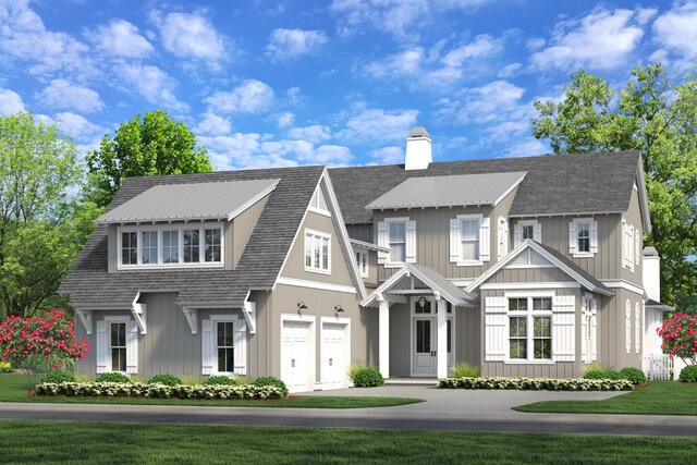 Introducing the new Darien plan from Romair Homes! This exciting new floor plan is under construction in the Greenway neighborhood, overlooking the Origins Golf Course with an expected completion date of late summer/fall 2023. This is a rare opportunity to be on the Origins Golf Course in the highly sought-after Watersound Origins community! The Darien plan hosts 4,057 SF, 4 bedrooms, 4 full, and 2 half bathrooms in the main house + a spacious 603 SF carriage house above the garage with a 1 bed, 1 full bath suite. The luxury finishes include 12' ceilings with transom windows on the first floor and 10' ceilings on the second, engineered hardwood floors throughout, custom cabinetry, marble and porcelain tile in the bathrooms, a $12k lighting allowance and a gourmet kitchen with