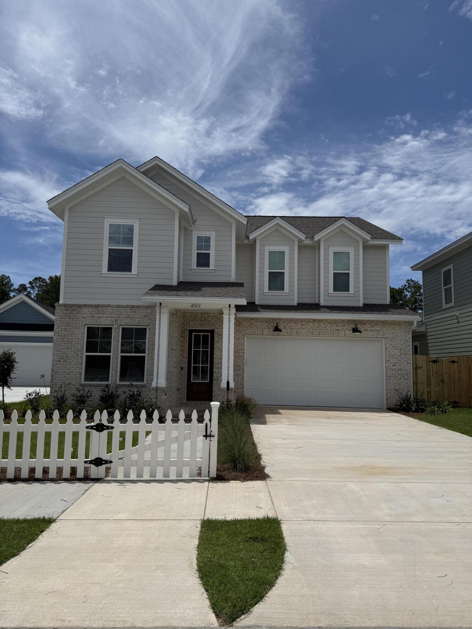 This stunning two-story home, The Sycamore Plan, offers 4 bedrooms, 3 bathrooms, and 2,450 sq. ft. of well-designed living space. The primary suite is located upstairs, featuring a custom wood shelved walk-in closet. The kitchen shines with white shaker-style cabinets, quartz countertops, and a large walk-in pantry. Durable LVP flooring runs throughout the home with tile in the wet areas. Smart features include a Ring doorbell and Smart Belt garage door opener for convenience and security. The community clubhouse, now complete, offers a pool, playground, and basketball court, providing fantastic amenities just minutes away. Estimated Completion: June 2025. Seller is offering $20,000 of anywhere money, plus 1% towards the closing costs!!