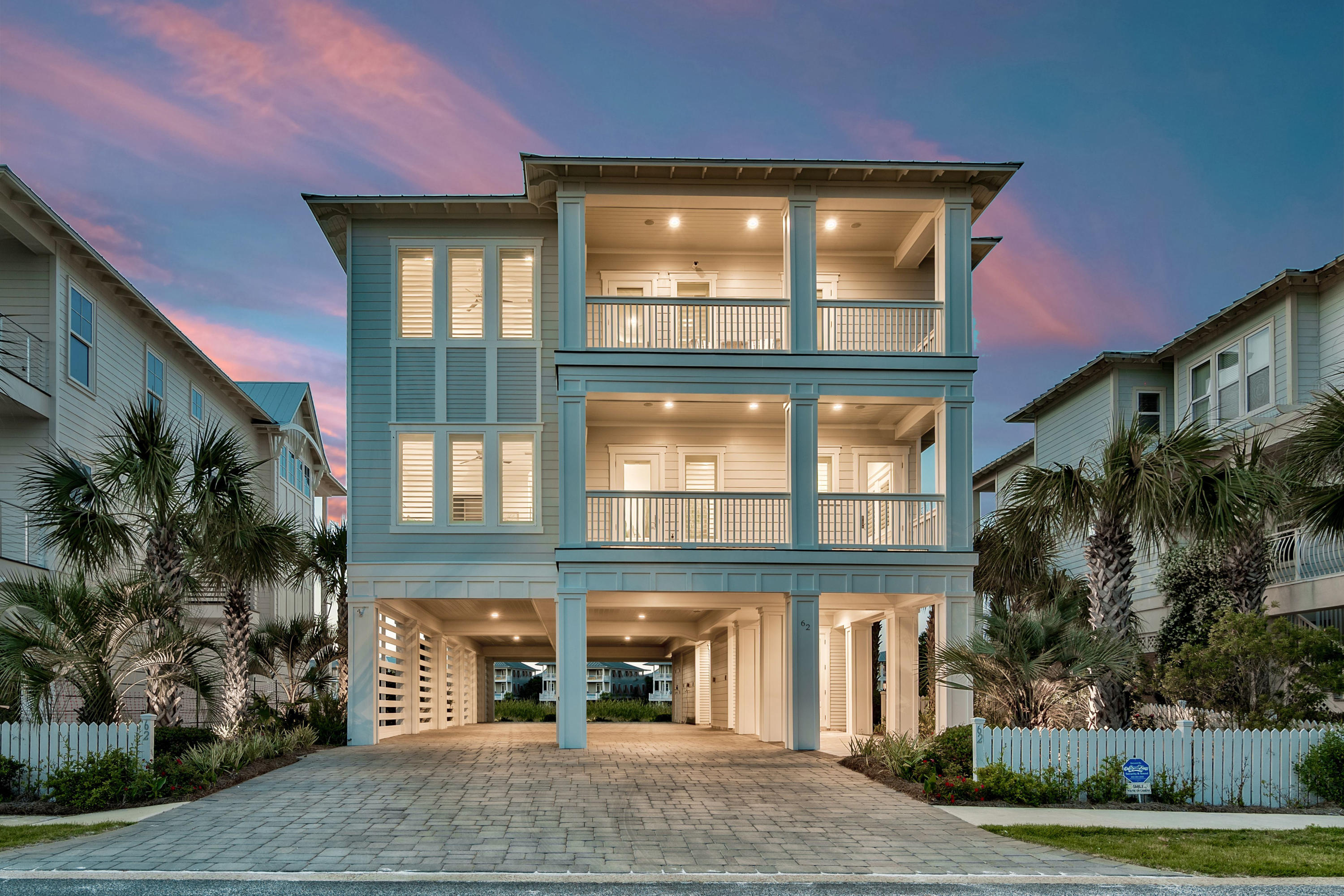 Better than Gulf front with all this upscale home has to offer, but at a fraction of the per square foot costs! An exceptional value on this outstanding, custom beachside retreat features unparalleled panoramic views of the Gulf of Mexico, East Pass and Coastal Dune Lake ideally located in the gated community of Destin Pointe directly adjacent to 3,000' of private beach frontage. Adorned in shiplap and draping in coastal contemporary design this luxe residence offers a plethora of upgrades including notable features such as a private elevator, interior and exterior camera system as well as smart home technology allowing full remote control from your smartphone or tablet.