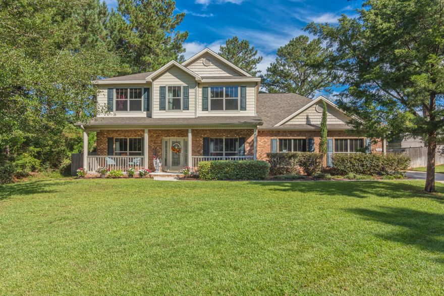 Beautiful home tucked away in quiet neighborhood but conveniently close to military bases, schools, shopping, and restaurants. Well designed open floor plan with tons of extras! Must see to appreciate! Large yard with sprinkler system, saltwater pool, landscaping, and privacy fence. Oversized finished garage and each floor has its own laundry room and HVAC System. Huge master bedroom and ensuite on first floor with walk-in shower, separate tub and his and her walk-in closets. The second floor boasts a large bonus media room, three bedrooms, and two full bathrooms in addition to its own laundry room. The high ceilings and molding throughout are sure to impress.