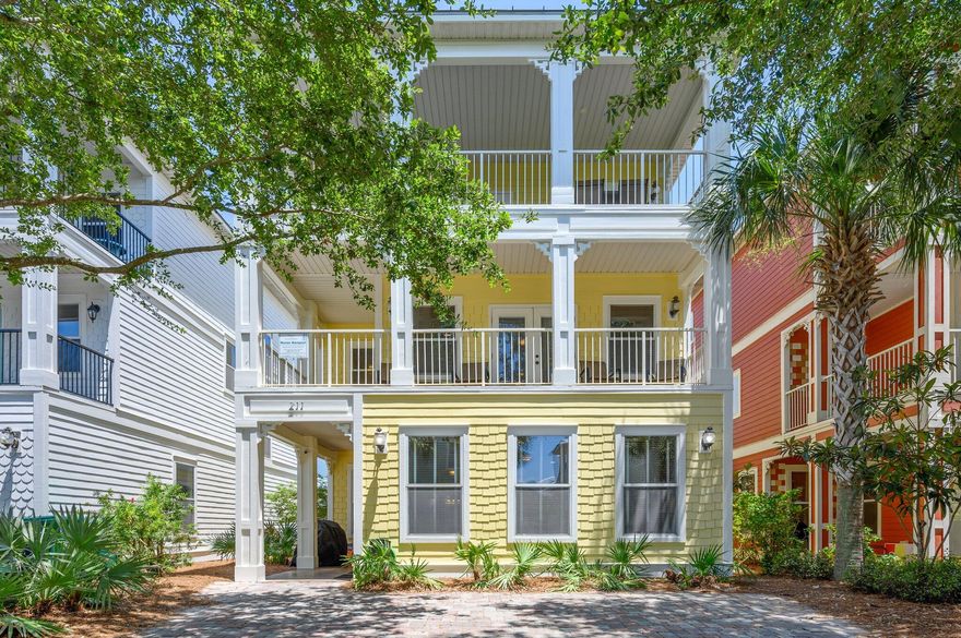 NOW is the time to secure 'Heron Hangout', a proven rental machine with projected gross income of $148,000+ and the BEST VALUE in Villages of Crystal Beach, Destin's ever-popular, gated community. Perfectly located just one house back from the amazing lagoon-style community pool complex, this 5-bedroom, 4-bath property sleeps 14+ guests in style and comfort! The spacious, entertainment-friendly layout features an open concept main floor living/dining/kitchen space as well as nicely-appointed kitchenettes on both the second and third levels. Enjoy upscale finishes like travertine flooring, granite counters, crown molding, and stainless steel appliances as well as recent improvements including full exterior and interior paint, expanded parking pad, new microwave, newer refrigerator and range