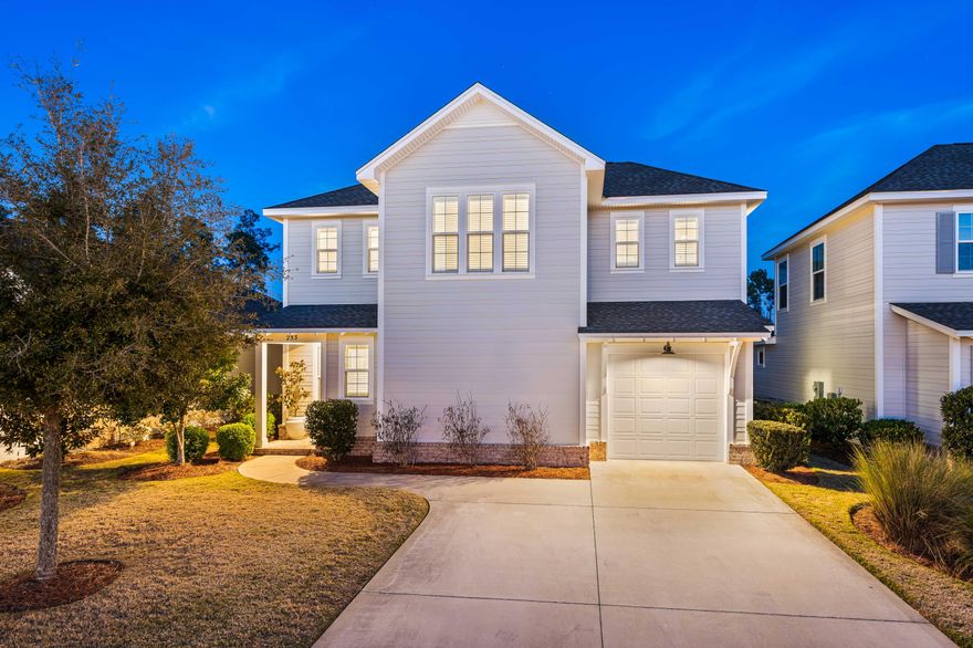 Freshly painted interior & cabinets throughout, unfurnished and move in ready! The newly installed paver patio in the backyard overlooks the pond and sets the landscape for a Buyer to install a future pool! This stunning home is tucked away on a secluded pond in the highly desirable Stillwater neighborhood of WaterSound Origins! This home features numerous premium upgrades such as plantation shutters throughout, Bosch Stove and Fridge, Tankless Water-heater, Hardwood floors throughout and hand-painted exterior roughly 2 years. Premium lot location on a serene pond with green space across the way offer ultimate privacy. The first floor features a large living area which flows seamlessly throughout the kitchen and dining area. A half bath and laundry room are also found off of the kitchen. The expansive main level master suite overlooks the pond. The Master Bath boasts dual vanities, oversized shower and a glorious walk-in closet. The screened-in back porch is your own private oasis, perfect for quiet morning coffee or an afternoon cocktail! In addition, the fully fenced in backyard is a spectacular place for entertaining and has enough space to add a pool! The newly added paver patio creates endless opportunities for luxury outdoor living.
Upstairs there is an additional expansive living space/loft area. Two guest bedrooms flank the loft space and share a jack & jill bath which features dual vanities and a shower/tub. The garage is finished out with custom epoxy flooring and plenty of space for car, golf cart or beach toys.((Offering a lifestyle of both modern convenience and appreciation of the natural environment, the 1,400-acre WaterSound Origins community is located near all the highlights of South Walton including beaches, shopping, and dining. Amenities include the Village Commons with resort style swimming pool, an events lawn, fitness center, and sports courts plus parks, walking trails, and access to Lake Powell with complimentary kayaks for residents' use. Origins Golf Club is a six-hole regulation short course located within the community that also plays as a nine-hole executive course or a 10-hole, par-3 layout. The growing WaterSound Origins town center at the front of the neighborhood includes a Publix grocery store, multiple restaurants, and other services. Owners have the opportunity to join the WaterSound Club with multiple amenities to members including private beach access, beach services, swimming pools, dining, two private golf courses, and the brand-new Lifestyle Center at Camp Creek.
