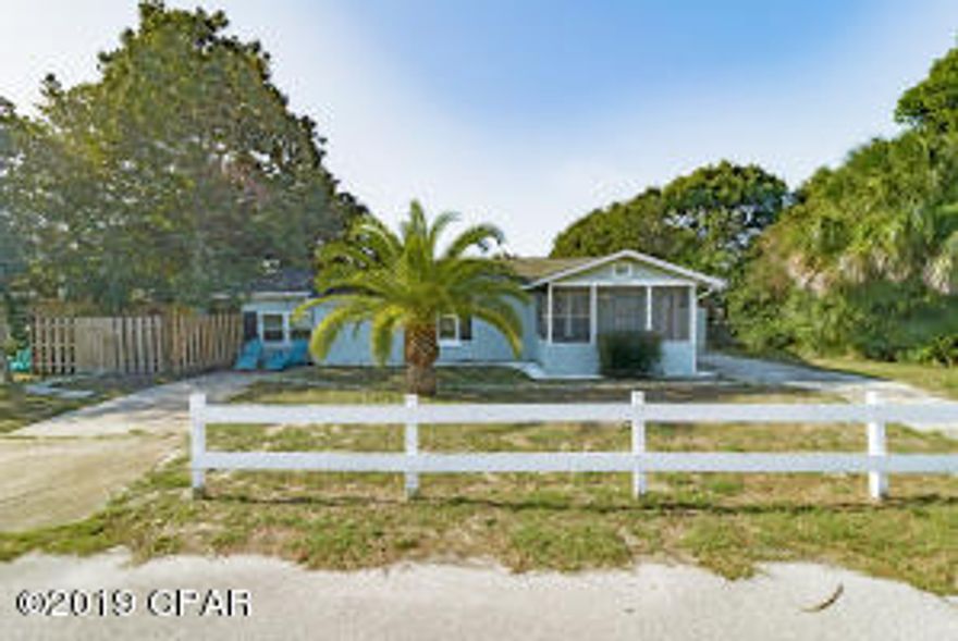 OMG!!! This adorable Bid-A-Wee Beach cottage is definitely my top pick of the day! This dollhouse has been redone extremely well and is being sold rental ready. So many options for this jewel of a property This home would make the perfect ''AirBnB''. The master suite with lockout, comes complete with its own private drive and a darling porch area. The other side is a 2 bedroom with a kitchen, screened in porch and it's own driveway. 2 AirBnB's or 2 short term rentals or one 3/2 short term rental. Or a comfy beach home! Not only is the home a delight, the location is awesome too! Only 2 blocks to the private Bid-A-Wee Beach. Pier Park is close by, along with all of the shops, restaurants and FUN! This is a rare opportunity! Call your agent and come experience this fantastic home.