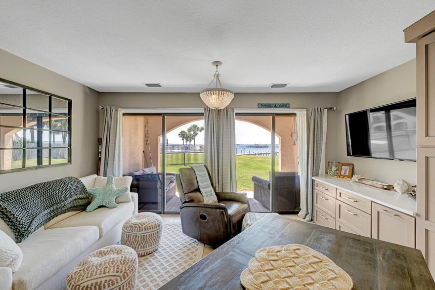 Welcome to this beautifully renovated 1 bedroom, 1 bathroom unit in the waterfront Safe Harbour Condominiums in Navarre! Offering exclusive amenities including a private pier, community pool, and a private beach. Conveniently located to shopping, dining, and just a short drive to Navarre Beach. Completely updated in 2023, this fully furnished ground level unit offers an in-unit washer and dryer, brand new plumbing, electrical, storm door on the front door, HVAC, kitchen appliances, flooring, furniture, and decor - all paired with elegant and modern finishes and easy, stair-free access - perfect for your primary or part-time residence right on the Santa Rosa Sound! With water views from your own covered patio - the perfect spot for your morning coffee, or an evening cocktail! Schedule your showing today and live out your coastal dream on the Emerald Coast!