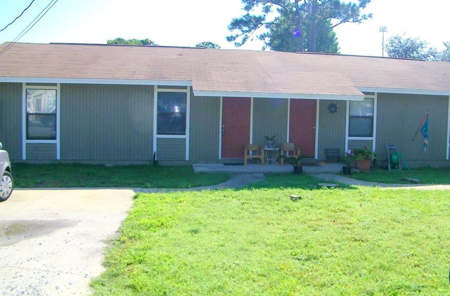 TWO BEDROOM DUPLEX WITH A NICE SIZE BACK YARD FOR YOU TO ENJOY! GALLEY STYLE KITCHEN HAS A WINDOW OVER THE SINK AREA; SEPARATE DINING AREA AND LIVING ROOM; OPEN BACK PATIO. MEDIUM SIZE PET ALLOWED WITH NON-REF PET FEE. GREAT LOCATION JUST A FEW MILES FROM HURLBURT FIELD. AVAILABLE September 10th!