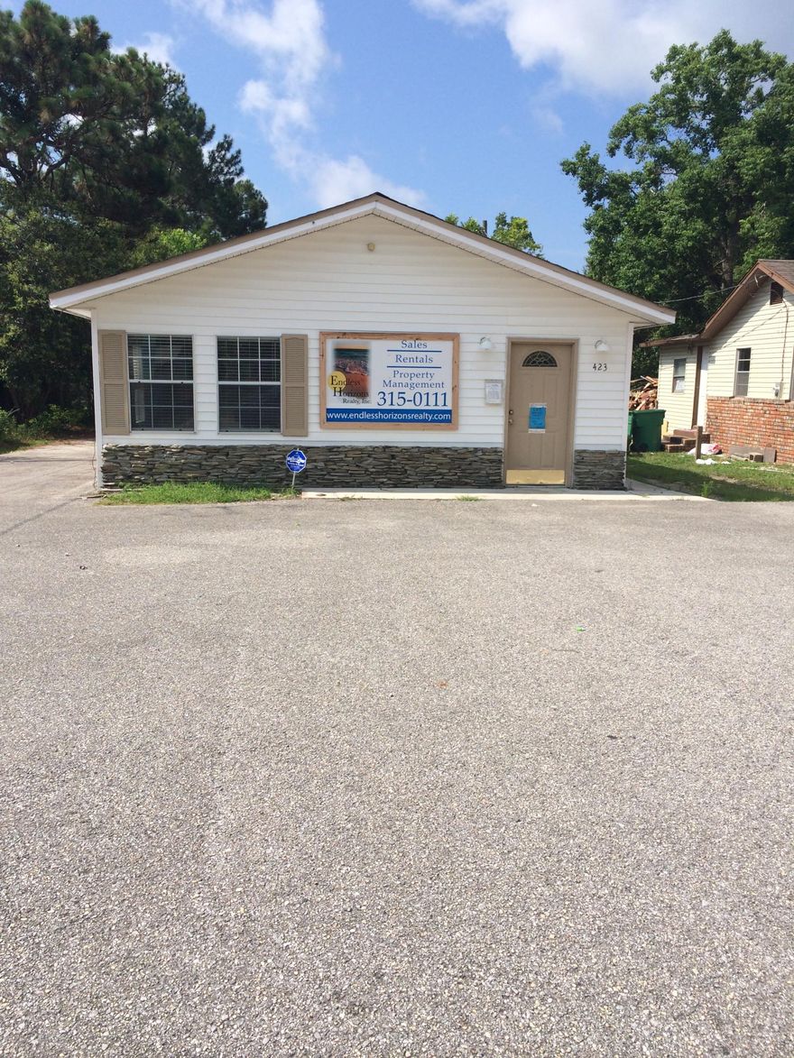 This property is close to the new courthouse and would be convenient for someone who needs to visit the courthouse. It has been a real estate office since 2002. Listing agent has a beneficial interest in this property.