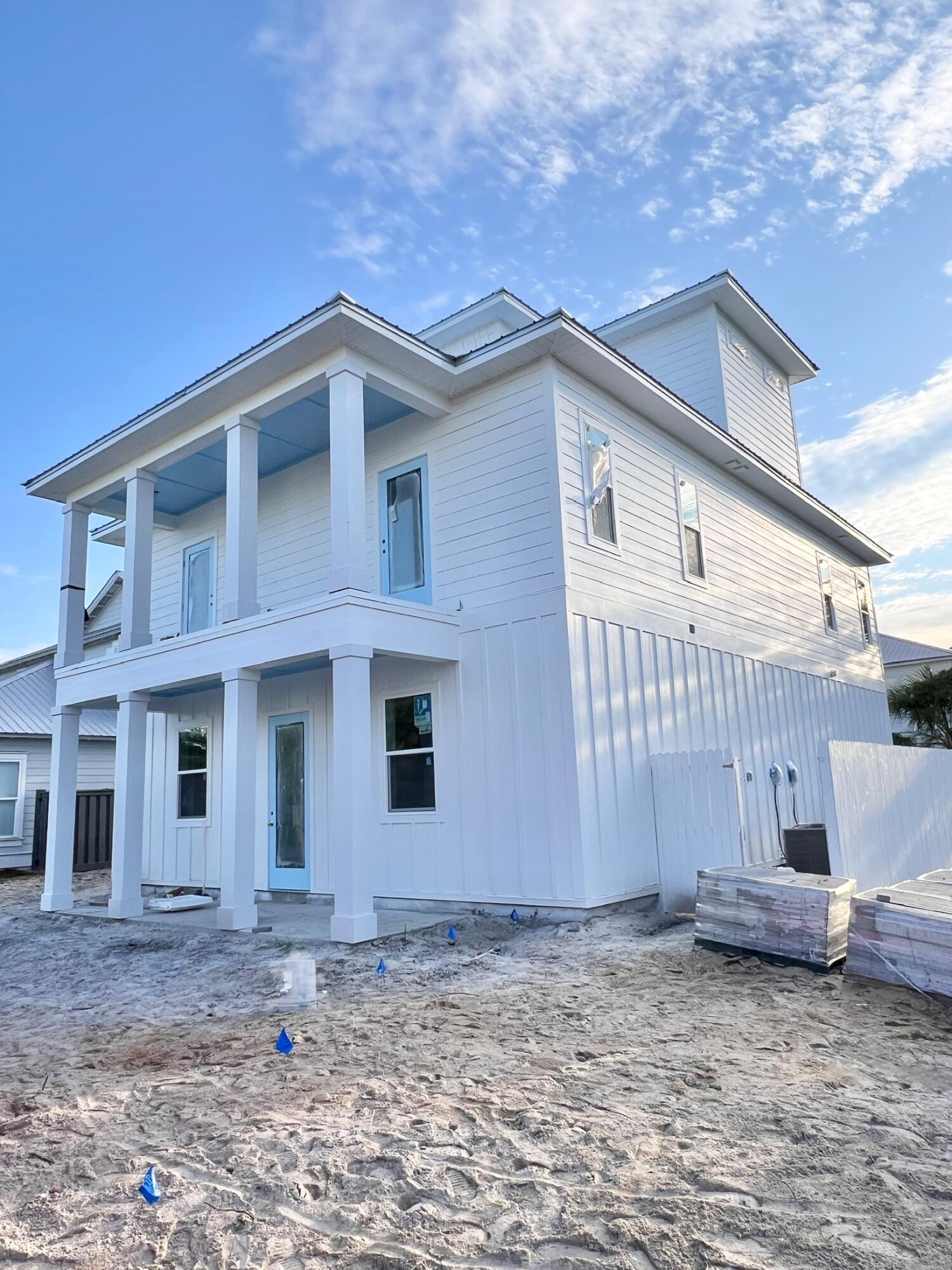 CONSTRUCTION TO BE COMPLETED BY SEPT 2025! Luxury Vacation Rental in The Villas of Frangista!Located on a prime corner lot in the gated community of The Villas of Frangista, this stunning 3-story luxury home is under construction and will be delivered turn-key and fully furnished--perfect for a high-performing vacation rental or private coastal retreat.Designed with both comfort and style in mind, the home features a spacious open-concept living and dining area, a chef's kitchen with a large island, front and back porches, a balcony, and a private heated pool and spa with outdoor waterfall feature for ultimate relaxation.With 6 generously sized bedrooms, each with its own beautifully appointed private bathroom, the layout offers one bedroom on the first floor, four on the second, and one on the third, ideal for guest privacy and convenience.
The oversized driveway accommodates up to 5 vehicles.
Located just a short walk to private deeded beach access and minutes from world-class dining, entertainment, and premium shopping along the Emerald Coast, this property offers exceptional value and rental potential. Projected gross revenue $165,000- $200,000