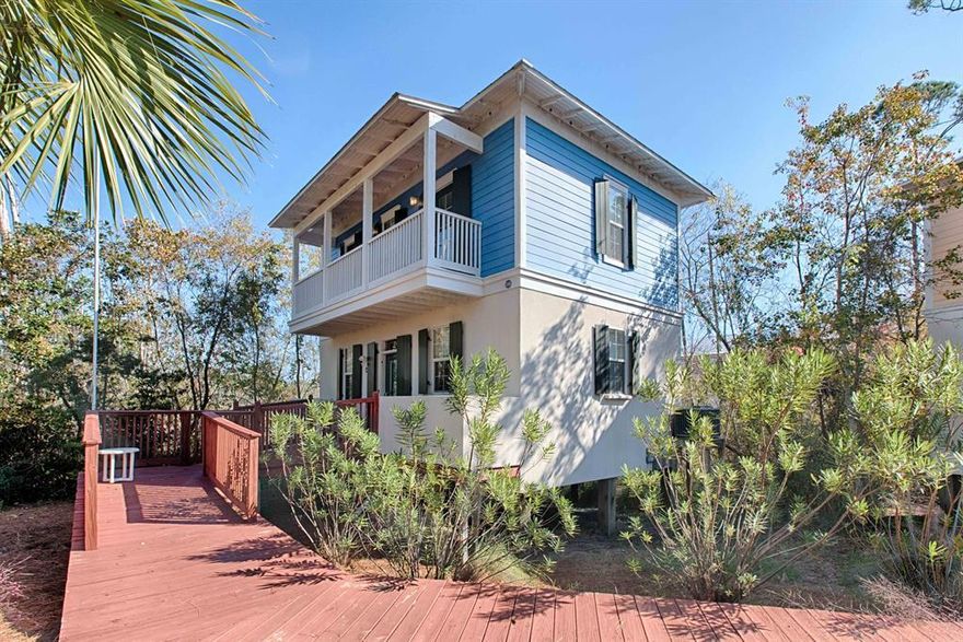 Florida style cottage tucked back into secluded area just off Hwy 30A within walking distance to the beach. Two Bedrooms, two full baths, fully furnished, brand new carpet and ready to rent. Two community pools and overlooks the small lake for a little fishing time. Walk or ride your bike to the beach access and downtown Seagrove and Seaside. Lots of restaurants and activities close by.