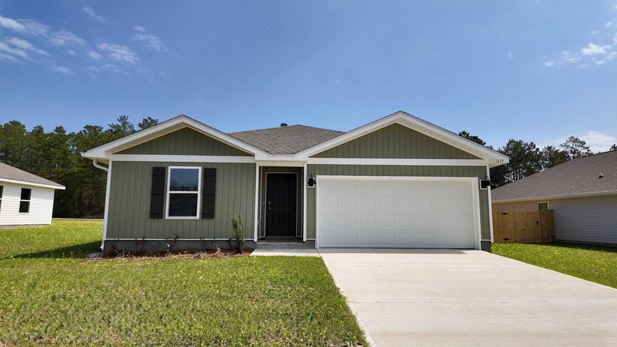 ALMOST COMPLETE & MOVE IN READY! BEAUTIFUL home under construction now. Day's Landing, a fast-growing Crestview area.  The popular & lovely Freeport model with its fabulous open design makes for easy, comfortable living & entertaining. Well-designed kitchen features stainless appliances, smooth-top range, built in microwave, quiet dishwasher, pantry & more. Eye catching wood-look flooring & PLUSH carpet in the bedrooms. The 'Smart Home Connect' System includes a variety of convenient Smart Hm. Devices. Bedroom 1 & adjoining bath offer a lg. walk-in closet & lg. shower. Nice clean lines for a very attractive curb appeal & an easy drive to the airport, military base, beaches at Ft. Walton - Destin & minutes to the popular 'Blackstone Golf Course.'