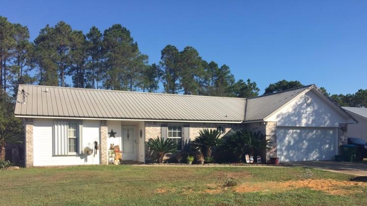 South of I-10 w/ in-ground Pool! Come see this well kept home with living room, well equipped kitchen, dining area, split bedroom plan, master bedroom and bath with double vanity, garden tub and walk in closet, two additional bedrooms and bath. Fenced yard, with storage shed and pool. two car garage w/ opener. Pet considered on case by case basis. Pool Service provided!