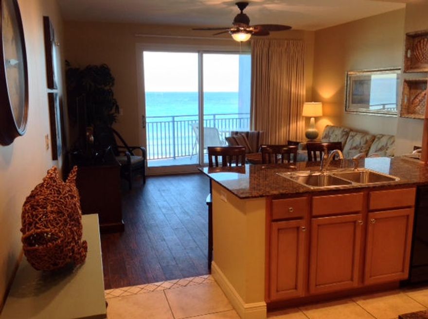 Just updated with wood-look tile floors. 3rd Floor! Rental Income: YTD Gross Rent 1/1/14 to 10/31/14 is $29,633!!! The Rental Math Works on this condo! Sterling Breeze is a beautiful, tranquil, full feature, upscale resort. This fully furnished and handicap accessible residence offers a comfortable master suite with a large tiled shower with frameless glass surround and a custom closet storage system, Granite Topped, Furniture Style Vanities and complimentary hair dryers, 2 Full Baths, Hall Bunks, 9ft Ceilings, Fully Equipped Kitchen with Granite Countertops and Breakfast Bar, Dining Area, Living Room, Large Terrace with Electric Grill & Magnificent Views of the Gulf and Pool Area. The entire interior was repainted in Oct/2014, so all you will need to do is bring a toothbrush and relax