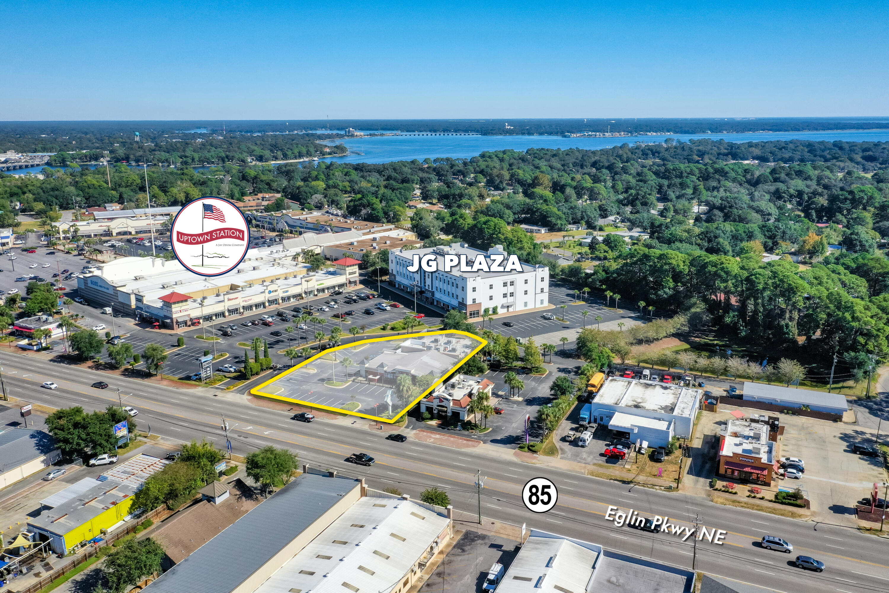 NOW OFFERED FOR SALE!  PRIME outparcel to a landmark building known as JG Plaza in Ft. Walton Beach, Florida!This rare site currently contains an approximate 7,800 SF freestanding building on approximately .76-acres.  Originally built as a Western Sizzlin Steakhouse, it has accommodated a host of various restaurant uses throughout the years.  JG Plaza, a trophy Class A building, oriented as a spectacular backdrop to this prime parcel, hosts a noteworthy lineup of influential tenants.  Please inquire for further details.