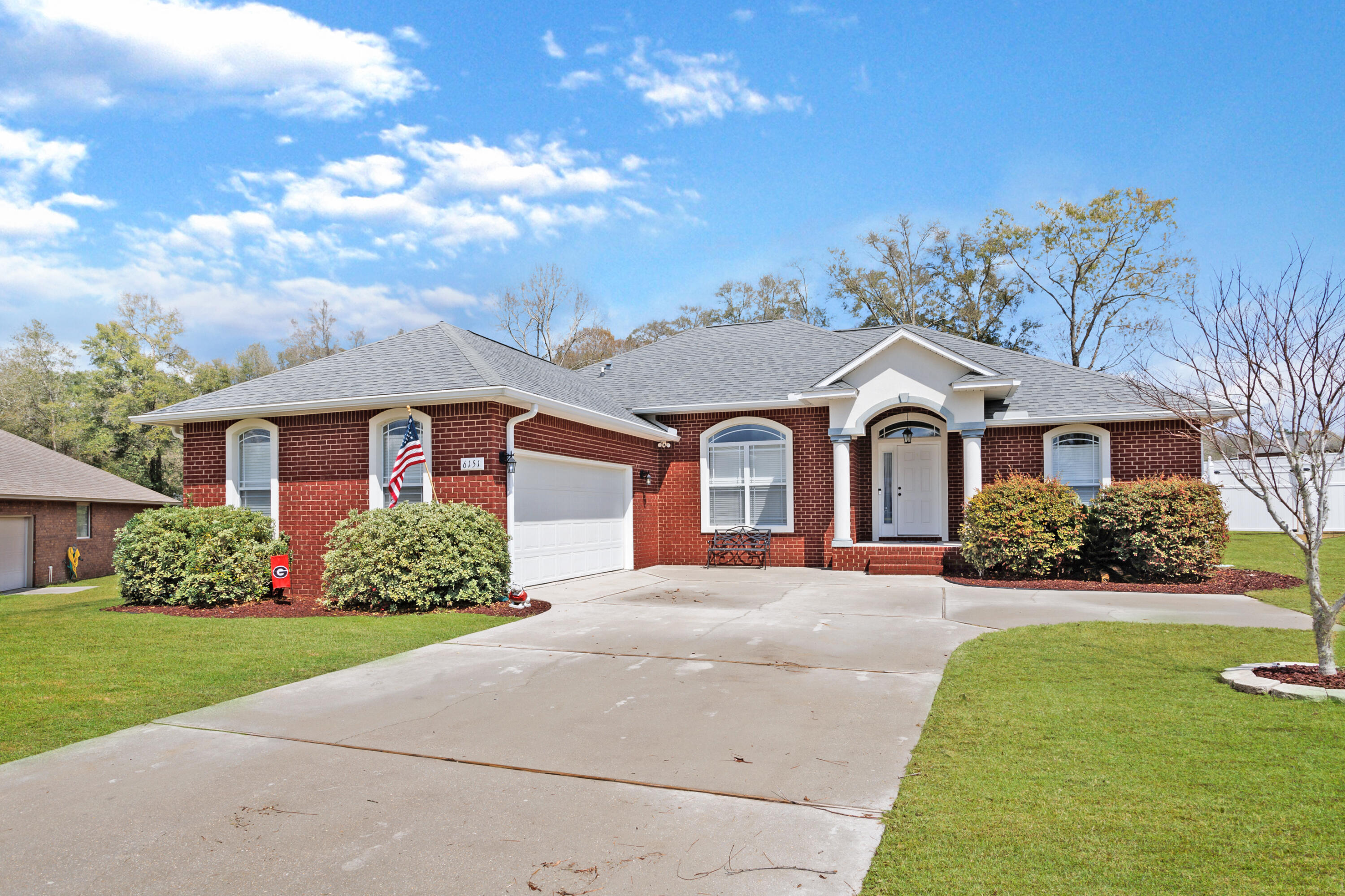 THIS IS THE ONE!!! This house is beautiful, and is in a beautiful well kept development. The location is perfect only a few minutes away from town. This house sits on over 1/2 of an acre, .63 to be exact, which is a rare find these days, the yard is fully sodded with irrigation. The back yard is your own personal oasis, the seller has put so much into this yard and it shows. There is a large in ground pool on a salt water system, super easy to maintain. Inside you have 3 beautiful bedrooms with LVP flooring, and wood flooring in the master bedroom. In the master you will find a gorgeous soaking tub and separate shower. Off of the kitchen and leading to the back yard is a Florida room that has ceramic tile, and a beautiful bar area that has been custom built.