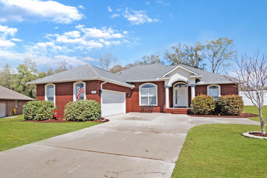 THIS IS THE ONE!!! This house is beautiful, and is in a beautiful well kept development. The location is perfect only a few minutes away from town. This house sits on over 1/2 of an acre, .63 to be exact, which is a rare find these days, the yard is fully sodded with irrigation. The back yard is your own personal oasis, the seller has put so much into this yard and it shows. There is a large in ground pool on a salt water system, super easy to maintain. Inside you have 3 beautiful bedrooms with LVP flooring, and wood flooring in the master bedroom. In the master you will find a gorgeous soaking tub and separate shower. Off of the kitchen and leading to the back yard is a Florida room that has ceramic tile, and a beautiful bar area that has been custom built.