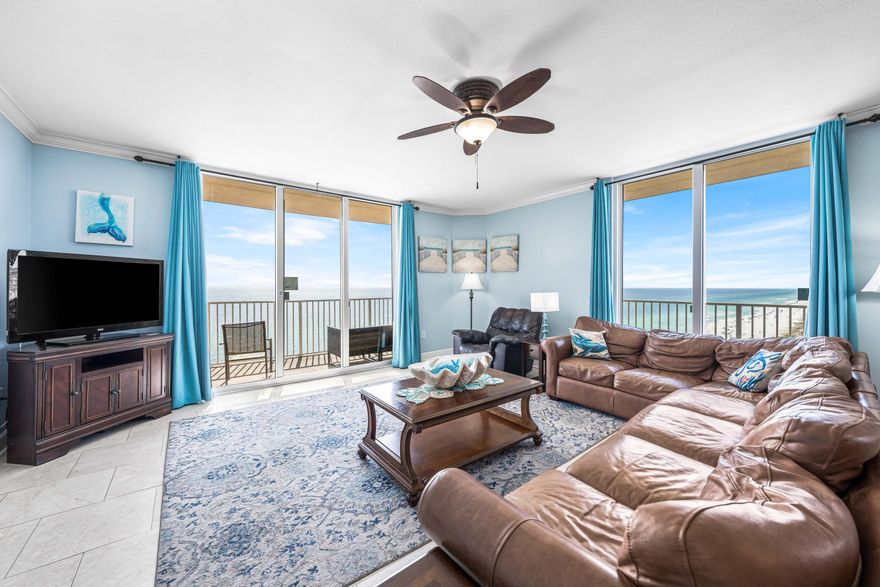 **RARE WEST FACING CORNER 3 BEDROOM + BUNK ROOM CONDO WITH WRAPAROUND BALCONY AT TIDEWATER BEACH RESORT IN PANAMA CITY BEACH, FLORIDA**  Welcome to Tidewater 1101, your ultimate real estate investment opportunity nestled in the heart of Panama City Beach! Boasting an enviable location within strolling distance of numerous local attractions, this exquisite condo invites you to craft unforgettable memories in the tallest high-rise on the coastline.Prepare to be mesmerized by the breathtaking views offered by this must-see unit at Tidewater Beach Resort! Situated on the west side corner of the building, The condo features 3 bedrooms, 3 bathrooms, PLUS a 4-person bunk room, encompassing a generous 2248 square feet of luxurious living space.