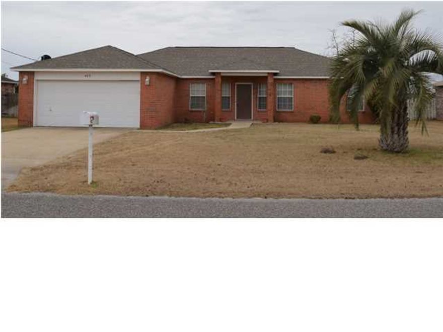 SHORT SALE WITH BANK APPROVED PRICE ! Welcome home to your new South Crestview home, perfectly located South of I-10! This well cared for home is in the desirable Antioch School District and within 15 minutes to 7th Special Forces Group and Eglin AFB. Looking for extra space? This home is for you! While the property is listed as a 3 bedroom, there is a front office room that can easily be converted to a 4th bedroom. The interior of the house features include cathedral ceiling in the living room along with a wood burning fireplace complete with a built in fan, wood laminate flooring, built in plant shelves are abundant to display your home decorations. Living Room has 7.1 surround sound with speaker hookups. Living/formal dining room/office all