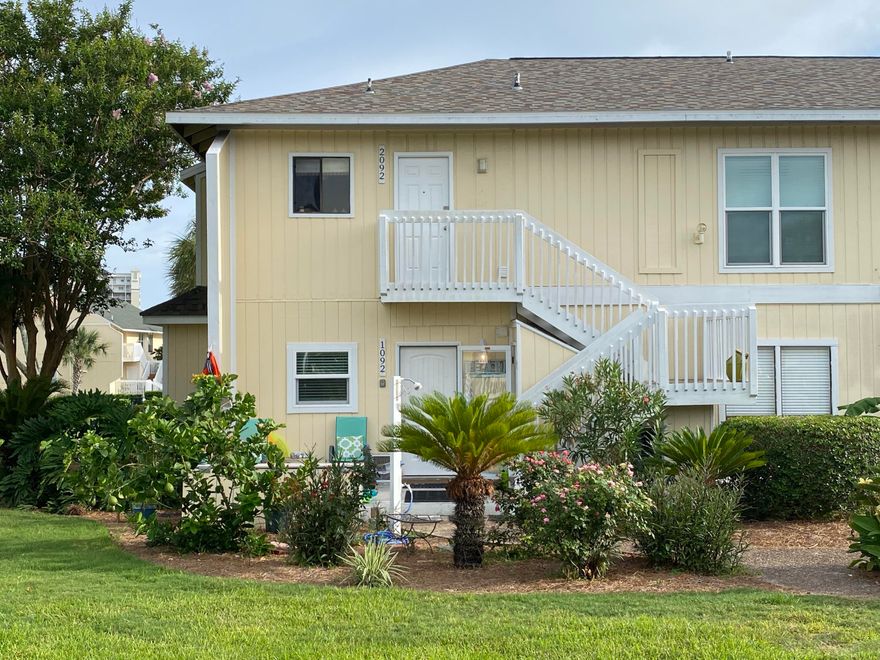 Lovingly & beautifully renovated & remodeled by former owner as a primary residence; then further enhanced w/ more improvements by current owners! Walls bumped out and/or removed ,french doors w/ built in blinds, interior barn-style doors fab wood floors throughout,& much more.Great views of golf course, canal & heated pool.Perfect for primary residence,2nd home,or rental. Short walk to beach & amenities.SPC is a low density 43 acre residential style resort in downtown Destin. Favorite amenities include 1100 ft of pristine beaches w/seasonal chair & umbrella rentals and Ricks Sand Trap beach bar & grill, 5 pools, 6 tennis cts, canal docking by reservation, marina w/slips for lease (by availability), fine dining @ Louisiana Lagniappe, and the popular 9 hole par 3 pitch and putt golf course