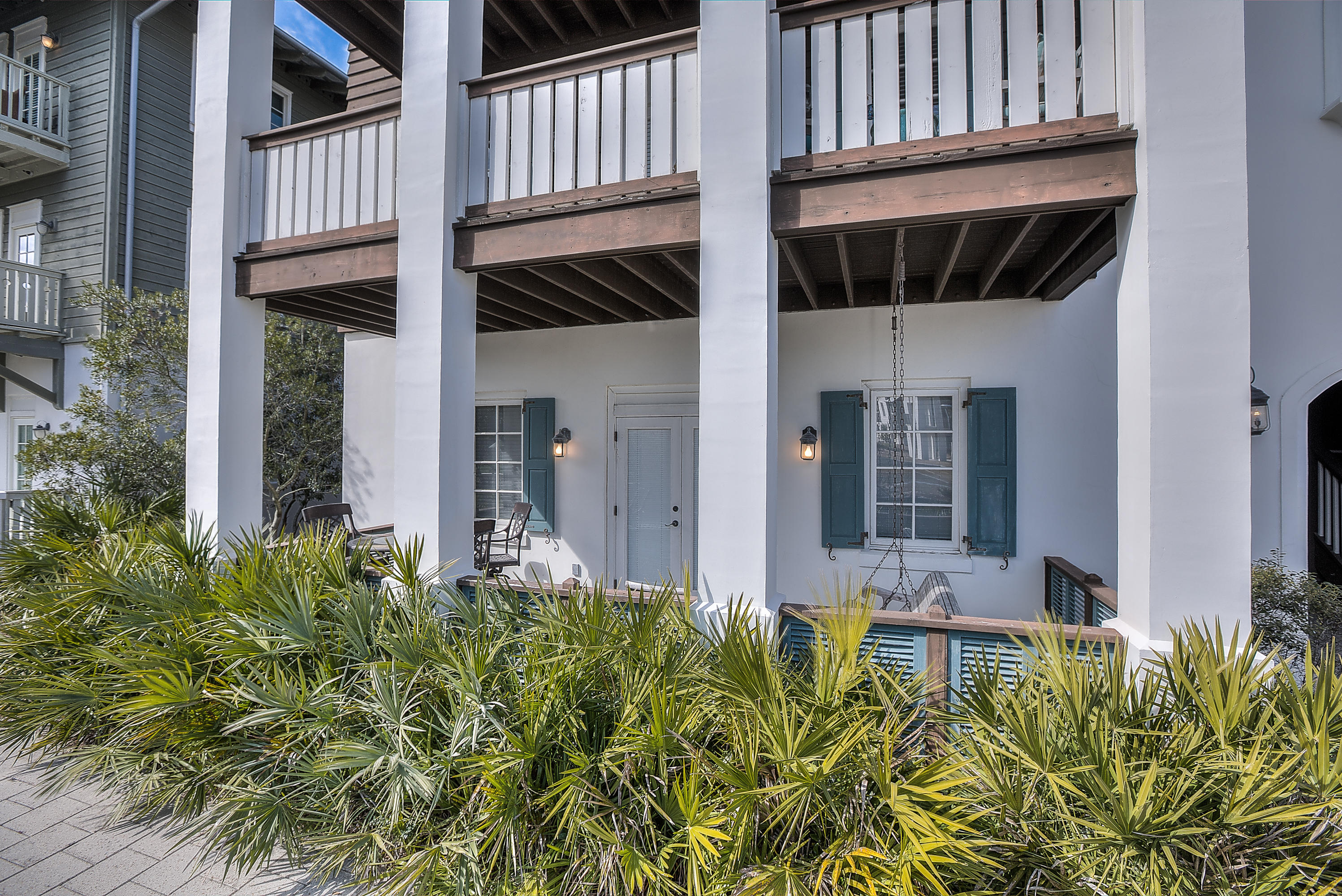 This is the Rosemary Beach opportunity you have been waiting for; a Flats at Rosemary Beach ground floor condo that has 1214 square feet with 2 bedrooms, 2 baths plus 2 built-in bunk-beds. A very easy entry from both the rear parking area and the frontage on St Augustine Street. A walk-out front porch adds to the enjoyment of this condo. The features include all electric appliances and tile flooring. The new Rosemary Beach Property Owners Community Complex is a just a few steps away with a 82' Swimming Pool, Owner's Club Room and Amphitheater. Plus St. Augustine Green provides an ample open space for kids and family activities. Being sold unfurnished. Buyer to verify all dimensions and measurements.
