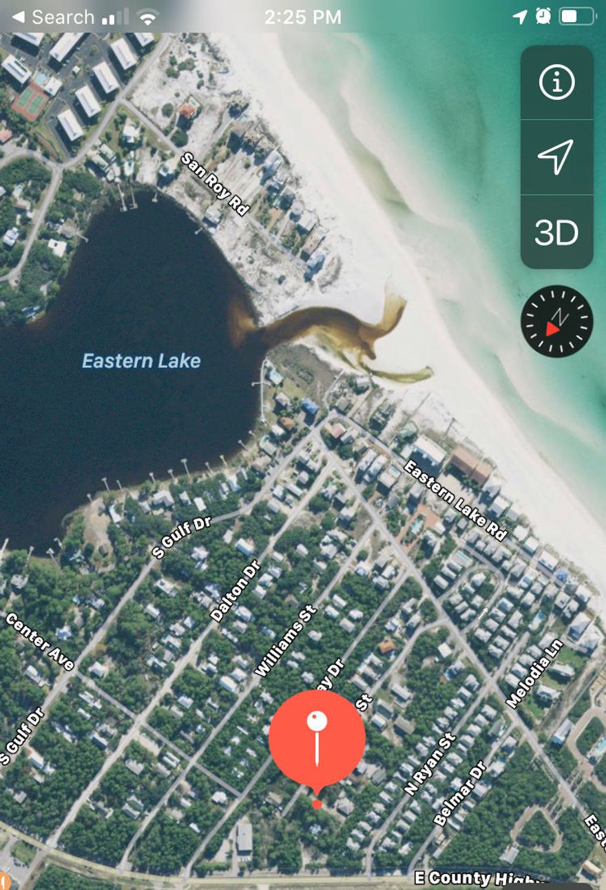 Small home site tucked away on Brown Street, conveniently close to the beach/lake access.