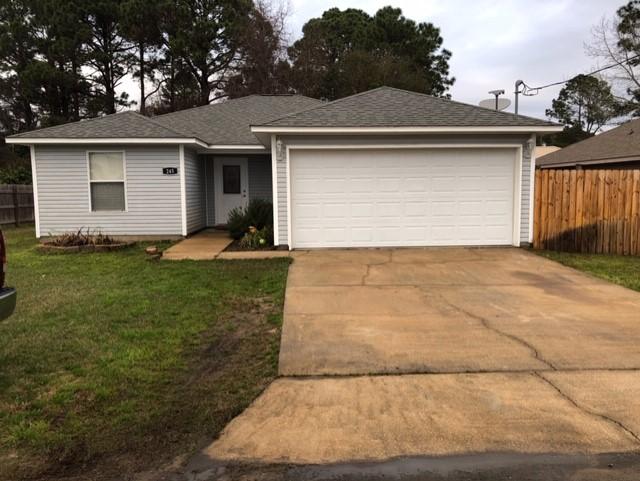 Adorable home in quiet neighborhood. Affordable!!! Open concept in living/dining area. Three bedrooms and 2 baths. Charming and enough room for a couple or family. Ceramic tile and carpet, ceiling fans in living room and bedrooms. Very nice kitchen with seller upgrades, glass top stove, dishwasher, refrigerator and microwave. New counter tops, painted cabinets, guest bath with seller upgrades. Freshly painted in neutral color. Fenced backyard, two car garage. Nice yard with lawn pump and sprinkler system. This charmer has been prewired for a security system.