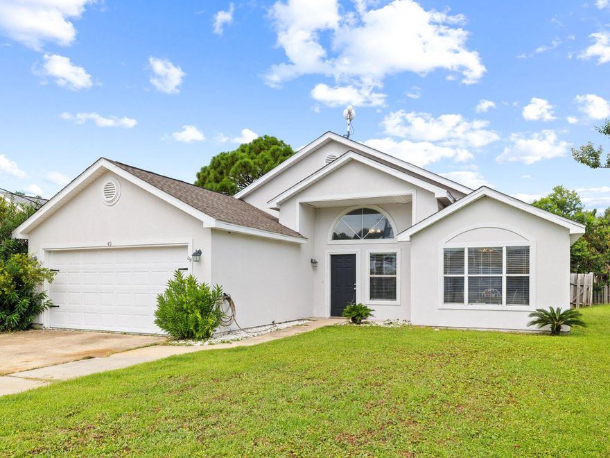 Welcome to the perfect Florida home! This modern and spacious home offers everything you need for a beach lifestyle. From the open living area featuring cathedral ceilings, luxury vinyl flooring, and sliding glass doors that lead out onto your covered and screened patio - this home is sure to impress! The kitchen features granite countertops with glass backsplash, stainless steel appliances, plenty of countertop space, and a convenient eat-in area. The split bedroom floor plan ensures privacy in each room. Finally, the master bedroom includes a beautiful ensuite bathroom complete with garden tub, walk-in shower, and double vanity - perfect for relaxation after long days in the sun. Don't miss out on this amazing opportunity to experience Florida living at its finest!