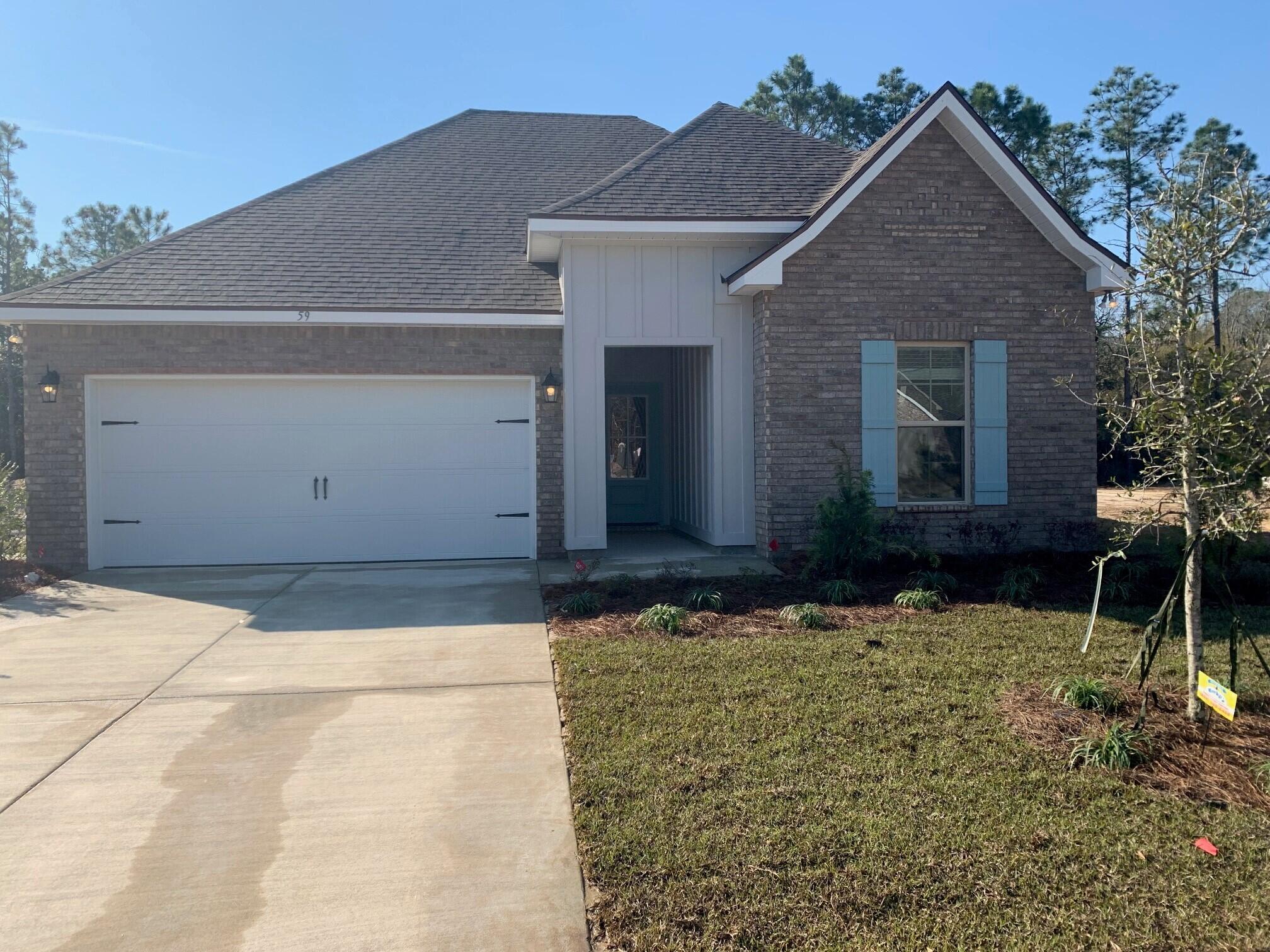 Located on a cul-de-sac lot the TRILLIUM IV G in Moonswept at Hammock Bay community offers a 3 bedroom, 2 full bathroom, open design. Upgrades added (list attached). Features: double vanity, garden tub, separate custom tiled shower with frameless door, and walk-in closet in the master suite, master closet opens to laundry room, covered front and rear porches, crown molding, recessed lighting, kitchen island, walk-in pantry, undermount sinks, framed mirrors, smoke/carbon monoxide detectors, landscaping package, architectural 30-year shingles, flood lights, and more!Energy Efficient Features: water heater, kitchen appliance package with electric range, vinyl low E windows, and more!