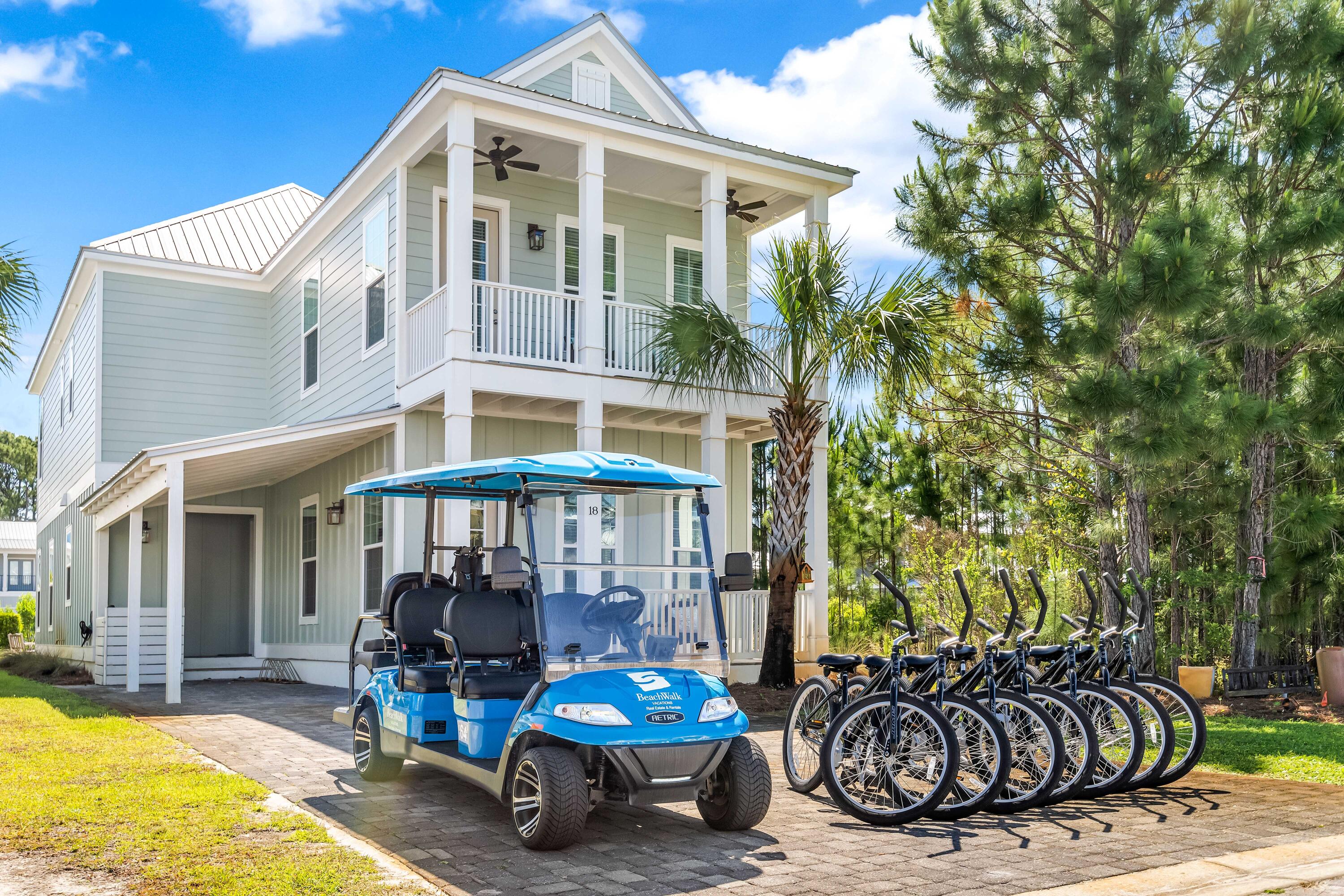 Welcome to 18 Lakeland Drive, located in the heart of Miramar Beach. Nestled within the exquisite Frangista Beach community, this stunning home boasts 3 bedrooms, a bunk room, and 4 full bathrooms, making it the perfect primary residence, secondary home, or rental property.As you step inside, the bright and airy open concept immediately captures your attention, flooded with natural light that streams in through the multiple windows throughout each space. Perfect for entertaining, the spacious living areas offer ample room for guests to gather and socialize.The kitchen is a chef's dream, featuring quartz countertops , sleek subway tiles, and tons of cabinet space for storage. The large island serves as a natural hub for families and friends to come together and create lasting memo