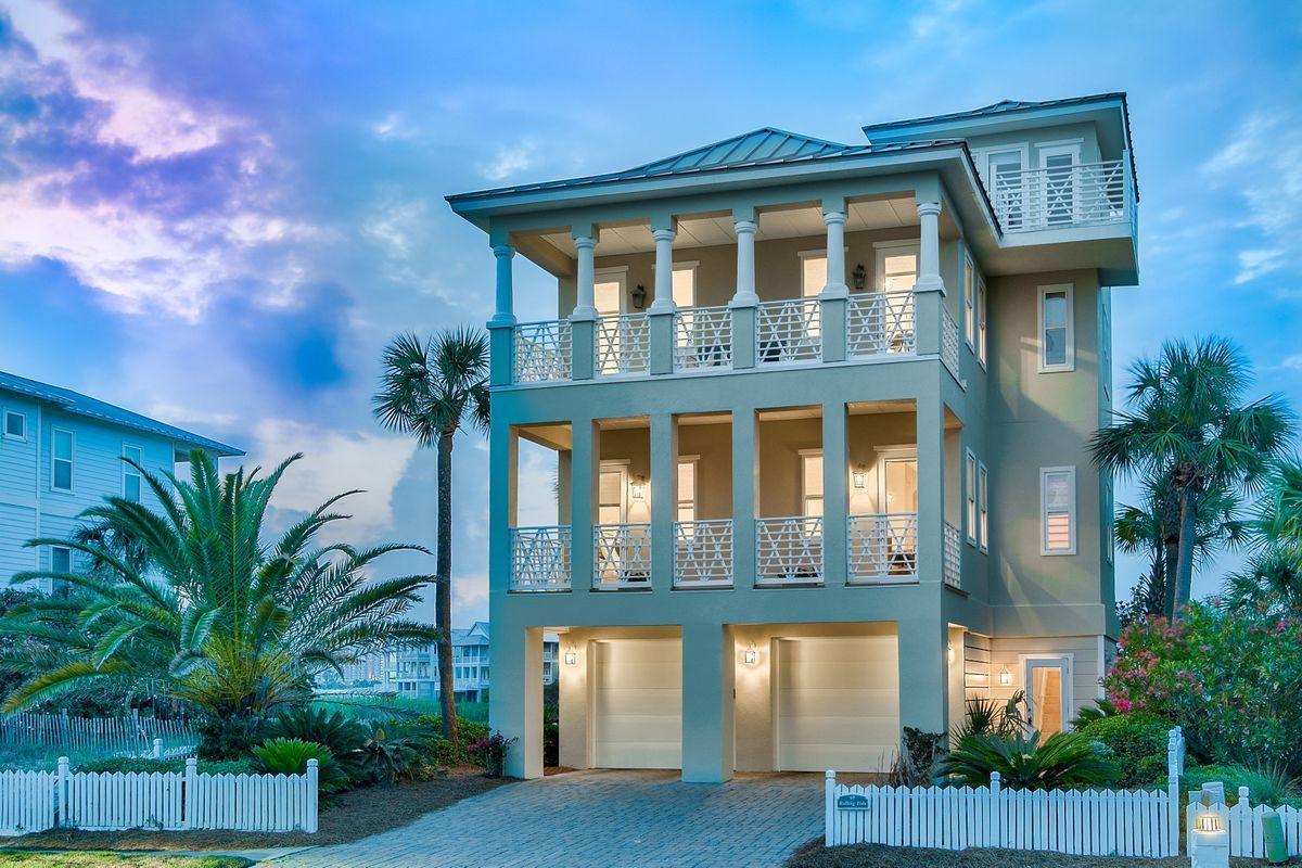 An exceptional value on this outstanding custom beachside retreat featuring unparalleled panoramic views of the Gulf of Mexico, East Pass and Coastal Dune Lake ideally located in the gated community of Destin Pointe directly adjacent to 3,000' of private beach frontage. This luxe 4 bedroom (plus multiple bonus rooms) residence offers an abundance of upgrades including notable features such as an oversized 4 car enclosed garage, multiple gas fireplaces, impact resistant windows, engineered hardwood flooring throughout, updated kitchen and wetbar countertops as well as water views from every room accentuating the outstanding architectural design by Matt Savoie. +$115,000 in projected gross annual rental income.