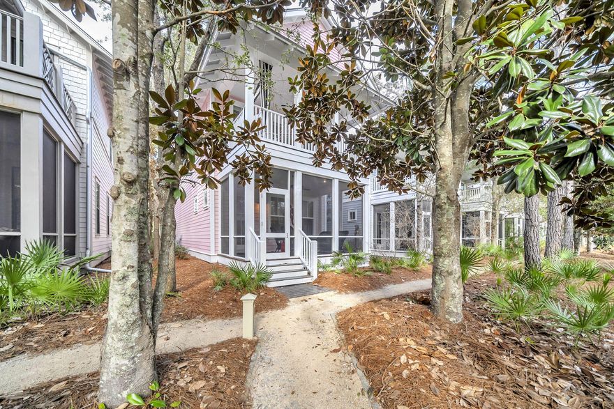 WELCOME HOME to your exquisite coastal beach retreat at the most desirable family friendly neighborhood of WaterColor.  From the moment you enter this stunning home, you will never want to leave!  JEWELS is the most inviting home with curated furnishings to delight.  Walk through the majestic magnolias to your relaxing screened front porch from which to enjoy those morning sunrises.  Enter into the sunny, open living, dining, kitchen area with its fabulous decor. Warm solid wood floors throughout with 10' ceilings provide spacious comfort.  First floor master is exquisitely designed with ensuite bath. A luxurious additional living, gathering area greets you at the top of the stairs. 2nd floor master has private balcony for those afternoon naps on your hammock.  Start living your DREAM! WaterColor is the premier coastal community on Scenic Highway 30-A.  World class amenities make this 499 acre community the preferred destination for family fun and making lifetime memories.  10 community pools include 3 at the Gulf Front private Beach Club.
2 pools and a Lazy River at Camp WaterColor make for a kids' paradise.  Tennis courts and pickleball are available for outdoor fun. A new fitness center is scheduled to begin construction in January 2026 as well as 4 additional pickleball courts.  Boathouse at Western Lake has kayaks and paddle boards available for rental.
In addition to the private beach, WaterColor is also bordered by Western Lake, one of the largest rare Coastal Dune Lakes in the world.  Enjoy miles of trails and parks throughout the masterfully designed community.  Enjoy lifestyle events, shops, restaurants and all the fun living at WaterColor.  JEWELS has everything that you could ever want in a beach home.  Spacious outdoor spaces with a screened front porch and a private balcony off of the second-floor master.  The open living/dining/kitchen concept provides wonderful living at the beach with spacious areas for family and friends to gather.  Additional serving area with glass cabinets and mini fridge make entertaining a dream!  First floor master provides a peaceful oasis that you will never want to leave.
Additional upstairs bedrooms are spacious with stunning decor throughout.  Start living your DREAM where every day is the weekend.  All information deemed accurate but should be verified by buyer. .5% of purchase price to be paid by Buyer to St. Joe Community Foundation at closing.       