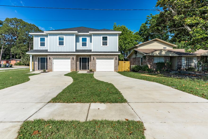 Seller is offering $10,000 anyway money. New Construction Duplex - Ready to Move in. Investment Opportunity - Live in 1 side and rent the other, or rent both. Each individual unit boasts 4 bedrooms, 2.5 bathrooms, 1716 sqft & a 1 car garage. Each unit has Luxury Vinyl Plank throughout, custom trim package, quartz counters in kitchen and baths, shaker cabinetry with soft close doors and drawers. Kitchen enjoys stainless appliances, garbage disposal & trendy tile backsplash. Primary Bathroom is equipped with a double vanity & walk-in closet with tub/shower combo. Laundry Room is on the second floor of each unit. Duplex has large privately fenced backyard.  1 Year Builder Warranty & 1 Year Termite Bond.