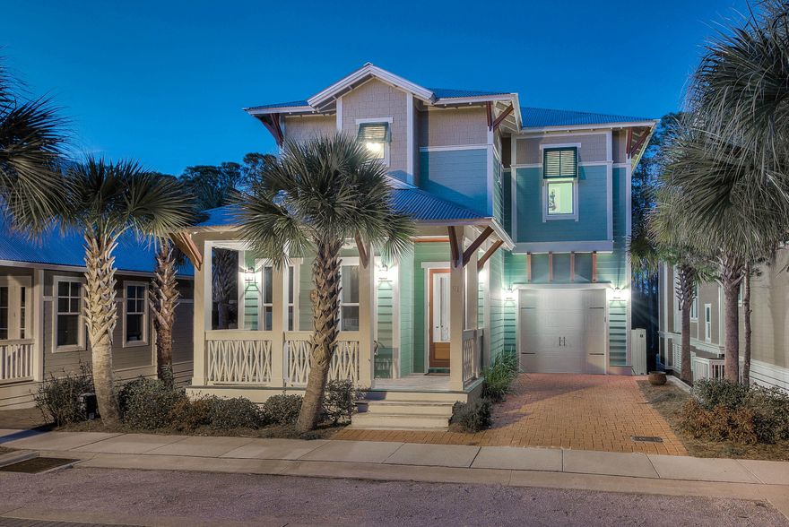 Having just emerged from an interior renovation that has transformed this Seacrest Beach home into a coastal haven of comfort and casual elegance, you will be impressed with the open spaces and beach charm represented throughout. Perfectly located on a serene street, away from the hectic 'hub'' of Seacrest, this home backs to mature state forest providing a back drop of privacy and solitude. The brand new interiors highlight the already impressive main level of the home with an open concept kitchen, featuring carrara marble, beautiful high end appliances and a custom island that opens to the dining and living spaces, which are filled with distinctive architectural features and plentiful upgrades. The main level also offers two guest bedrooms in addition to a screened-in porch and garage.