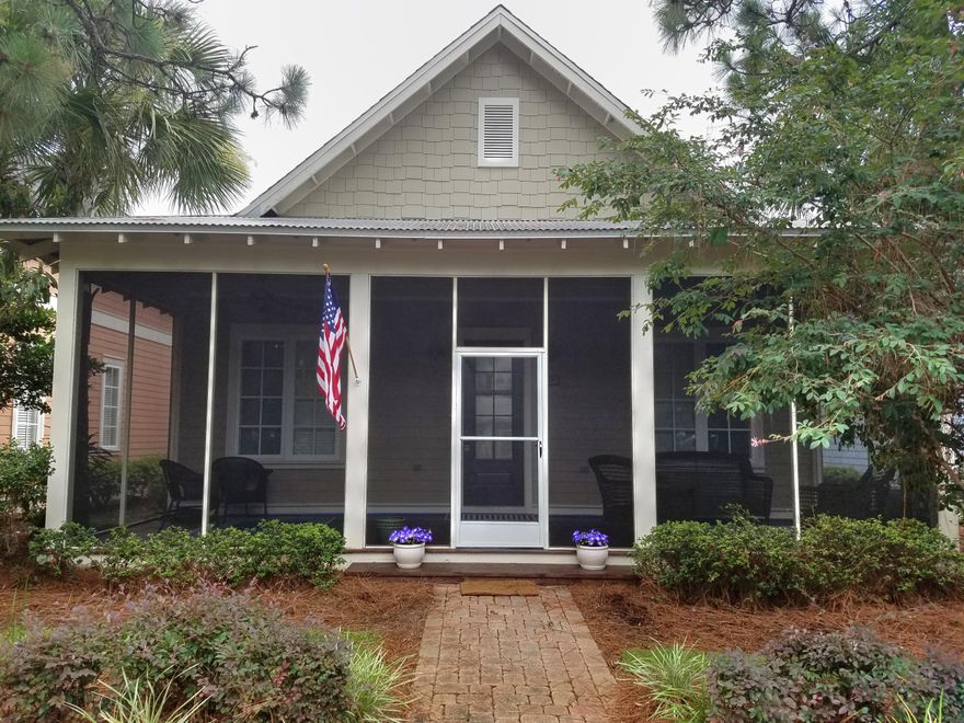 PERFECT CONDITION. Never, ever rented single-story home tucked away in The Bungalos at Sandestin Resort. EXTERIOR JUST PAINTED and furnishings updated. This home features 10' ceilings, stone in the living areas crown molding, granite in the kitchen & pre-wired for whole house audio/video. There is plenty of room for all to gather in the living area and there is a full laundry room with stacked front-loaders. The screened porch is large - perfect for relaxing. This home is located steps from the community amenities including a putting green, pool, picnic area & bath house. Just a short golf cart ride to the beach, Village of Baytowne Wharf and shopping.