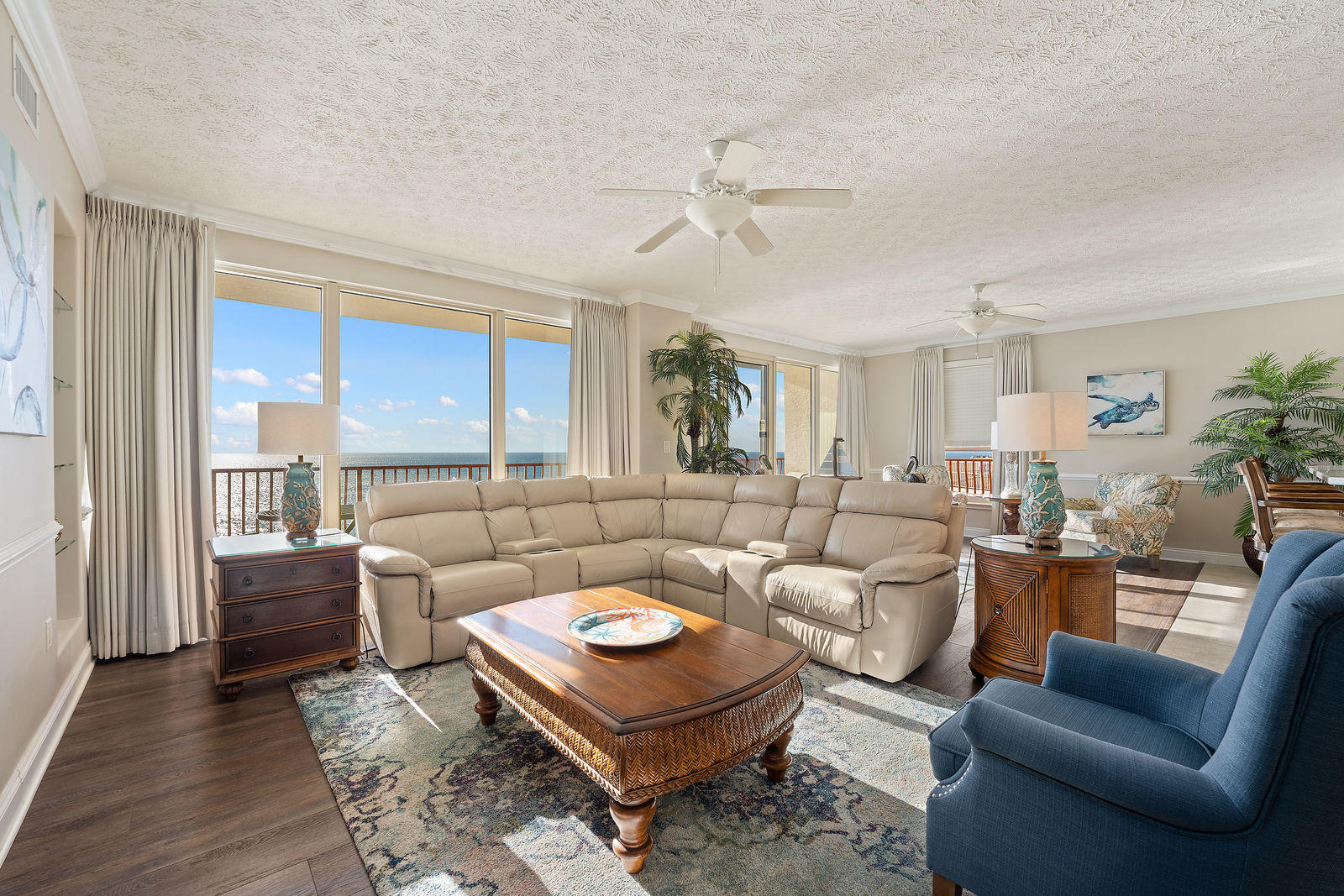 CURRENTLY UNDER CONTRACT, SELLER ACCEPTING BACKUP OFFERS Enjoy a Panama City Beach lifestyle in this luxurious 3br/3ba condo. An end unit with wrap around water views!  Enjoy the balcony overlooking the sparkling waters off the Emerald Coast. Amenities include a lagoon pool as well as a kiddie pool, game, and exercise room. Extra outside storage!  This unit is beyond immaculate and the owners are over the top clean. What you see in the photos is the exact beauty in person. Don't miss out on this rare opportunity to own this beautiful unit. Call today for more information and to schedule a showing. All information thought to be accurate, buyer to verify any thing important. New Appliances, New AC