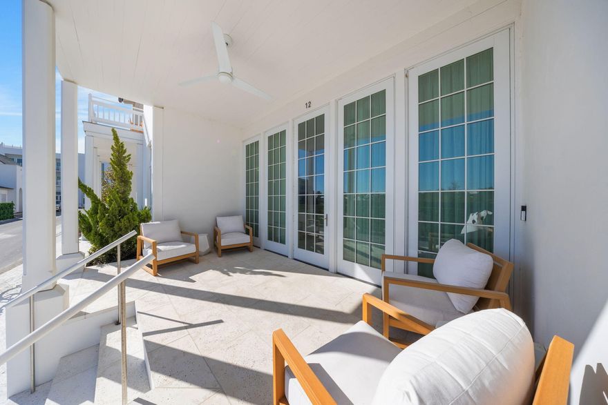 Welcome to Kaiya Beach Resort. Where Coastal Elegance and Health & Wellness Lifestyle Intertwine. This Residence is apart of 'The Mews' Collection, Providing a Calming Elegance to the Beach Lifestyle- 19 Astra Way M12 is a 3-Bedroom 3.5-Bathroom Luxury Townhome that was completed in 2022. Designed by the acclaimed Khoury Vogt Architects, these exquisite row houses embody timeless sophistication and impeccable craftsmanship. BRAND NEW, NEVER LIVED IN, & NEVER RENTED. This fully furnished, turnkey residence is meticulously curated offering an immediate, seamless transition into refined beachside living or an exclusive luxury rental opportunity. The first floor is adorned with large-format stone concrete pavers flowing throughout the open concept living space and kitchen. At the heart of the home, the custom-designed kitchen showcases Caesar stone countertops and backsplash, complemented by state-of-the-art Sub-Zero and Wolf appliances. while a curated dining nookwrapped in shiplap with built-in bench seatingoffers an intimate yet elevated space. A bespoke coffee station and a pebble ice maker completes the experience, seamlessly integrating functionality with luxury. Following to the back of the residence is a beautifully appointed powder room and a private two-car garage. 

The second level features stained white oak planks, creating a seamless blend of natural tones and warmth. Half-way up the stairs is the laundry room following a skylit landing over the stairs featuring a built-in workspace bathed in natural light, leading to two guest suites 

The primary suite is a sanctuary, effortlessly accommodating a king-sized bed and a private lounge area. French doors reveal a spacious second-floor balcony, where coastal breezes and tranquil surroundings create an unparalleled sense of retreat. Indulge in the elegance of marble tile bathrooms and custom-stained fluted white oak bath cabinetry with marble countertops. Every detail is meticulously curated, from the premium Waterworks fixtures to the Emtek hardware, ensuring a refined living experience.

The exterior of the residence exudes architectural excellence, featuring Marbletite stucco, impact-rated wood-clad doors and windows, and a cedar shingle roof with copper gutters. A Brazilian hardwood balcony completes this masterpiece, inviting you to embrace coastal elegance in an unparalleled setting for Sunset cocktails, Morning Coffee, and Reading & Journaling.

Beyond the residence, Kaiya Beach Resort offers a suite of world-class amenities, Kaiya Beach House, Oyom Spa, Fitness pavilion, Art Gallery, Soon Coming ThisDay Cafe, and curated Wellness Spaces. Steps away from the pristine white sands and crystalline Gulf waters for the ultimate coastal lifestyle.


