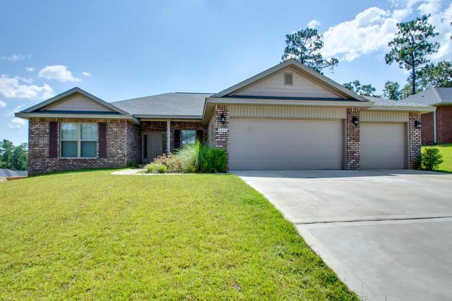 Welcome to 5660 N Brook Drive in Brooke Estates! This 4 bedroom 2.5 bath + Flex Room home features a spacious family room with lots of natural light overlooking the covered patio and large backyard. The kitchen offers beautiful Echelon cabinets, granite countertops, stainless steel appliances including double ovens and a gas range, and an oversized island that opens onto the family room. The Master bedroom is generous in size with a lovely preyed ceiling. The Master bath cultured marble dual vanity, separate shower, and garden tub with two walk in closets. There is vinyl plank flooring throughout with the exception of the bedrooms. Did I mention a 3 car garage???? Brooke Estates is a lovely community that includes a swimming pool and tennis courts. No smoking inside property....pets are welcomed with some restrictions and a $400 non-refundable pet fee.