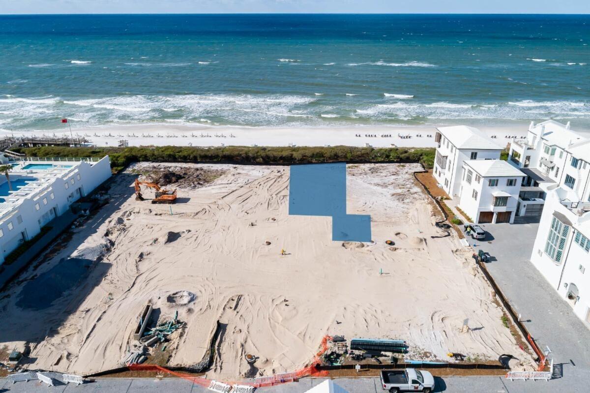 Gulf front homesite South of 30A in the Beach Club district located just west of the owners only Alys Beach Beach Club.