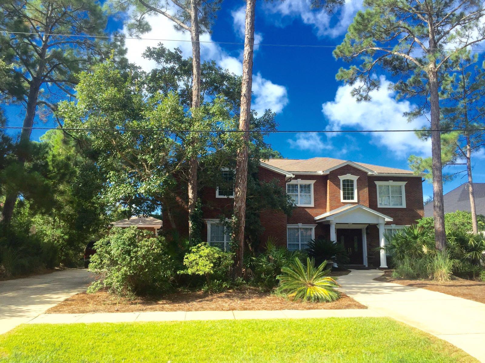 A MUST SEE!!! Superb custom built home for the large family; 3754 sq ft, 5bed, 4 1/2bath family home, with separate fully finished, custom-built 1097 sq ft, 1bed, 1bath carriage house, in the heart of West Destin.Main house was built to specification beyond code for year of construction, with high ceilings and deep crown moulding throughout. All exterior walls have 6'' studs with full insulation, including all interior walls. Playroom sound-proofed with potential to convert to additional bedroom. Central vac and individually controlled speakers throughout. Salt water pool.