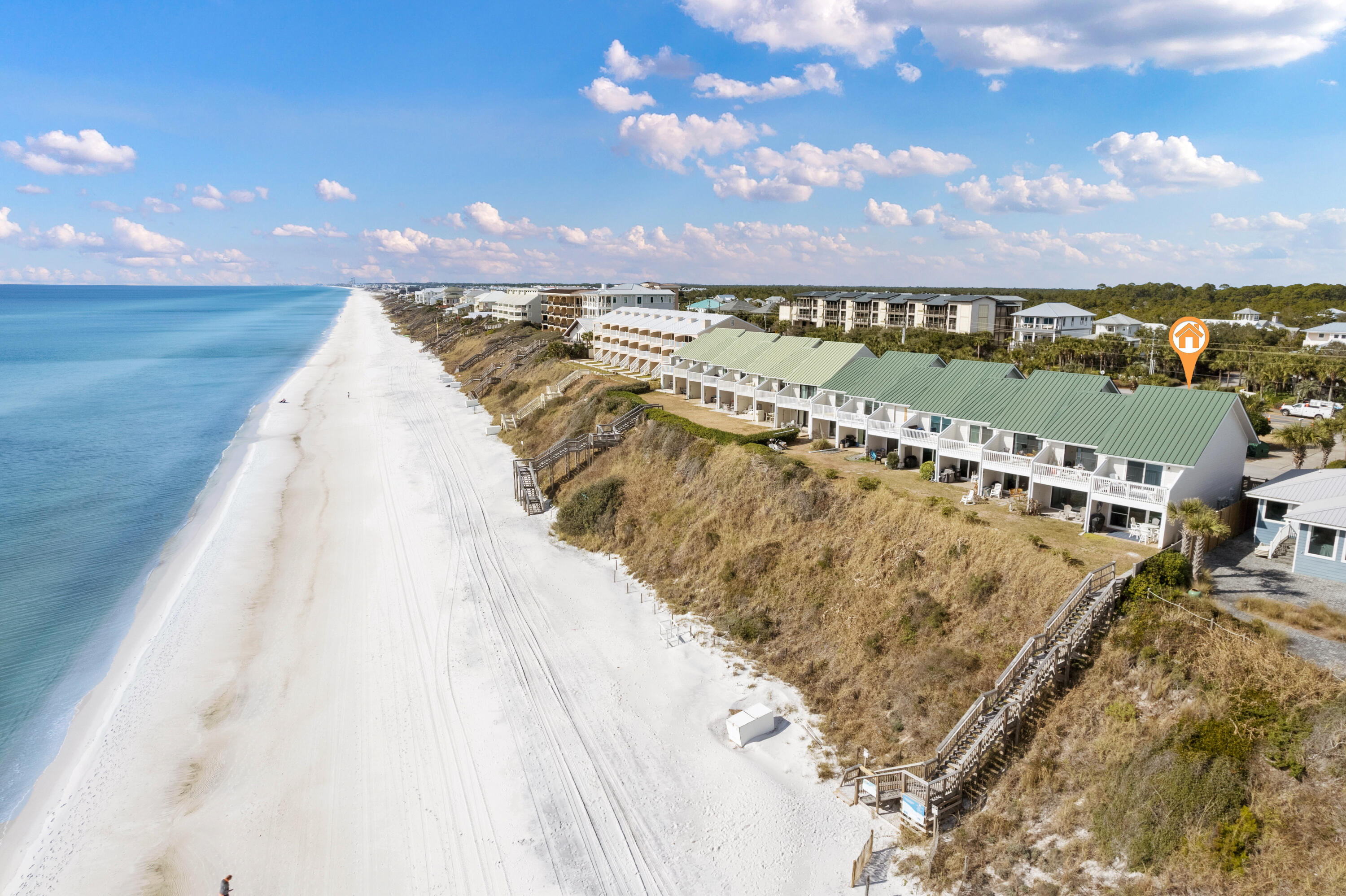 Searest 30A, RARE Gulf front Townhome! Perfectly located in sought-after Seacrest Beach, conveniently next to Alys Beach, Rosemary Beach, and Watersound Parkway along the highly desirable scenic Highway 30A.Unit 1, 8460 E County Hwy 30A underwent a complete gut renovation inside to feature two king suites with shiplap tray ceilings and walls. Lots of detail throughout and commercial grade LVP flooring as well. All new kitchen w/ quartz countertops, new furniture and custom black out drapes which complete a timeless coastal style. All new plumbing, ductwork, electrical and more!Fabulous rental, 5-star rated on VRBO & AIRBNB with actuals available upon request. (150k+)