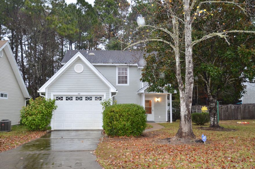 This well-maintained traditional two-story home offers great privacy as it nestles up against the Eglin Reservation. Adding to the privacy, the house is situated on a cul-de-sac so there is only a small amount of neighborhood traffic, plus it is located just 20 minutes away from either Air Force base. The downstairs houses the dining room, living room, kitchen, and half-bath, and the three bedrooms and both full bathrooms are upstairs. The only carpet in the home is on the winding staircase leading up to the second floor; downstairs is mostly tile, and upstairs is mostly wood laminate. There are two pantries in the kitchen as well as a convenient half-bathroom close to the front door. All three bedrooms and both full bathrooms are on the second floor. SEE MORE REMARKS...