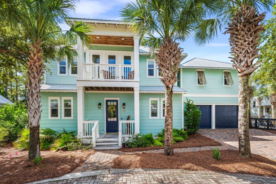 Welcome to 128 Eastern Lake Court, an extraordinary residence located in the heart of Seagrove Beach on the highly sought-after 30A corridor. Nestled on one of the largest lots in the neighborhood at .40 acres, this home offers a rare combination of luxury, privacy, and prime location. As one of the few homes in the community featuring a separate carriage house with guest quarters and a full kitchen, this property provides unmatched flexibility, making it perfect for hosting extended family, friends, or generating rental income. The 2-car garage further enhances the convenience and functionality of this remarkable home.Upon arrival, you'll immediately appreciate the meticulously maintained grounds and proximity to the community's recently updated pool area. Just steps from your door, the pool offers effortless access to relaxation and recreation, making it feel like an extension of your private oasis. The spacious screened-in back porch, complete with built-in heaters, is the perfect place to unwind on cool evenings or enjoy al fresco dining year-round.

Step inside to discover elegant, coastal-inspired interiors where no detail has been overlooked. Beautiful wire-brushed oak flooring runs throughout the home, adding warmth and texture. The thoughtful floor plan includes a custom bunk room, making it ideal for family living or vacation rental purposes, with space for guests to enjoy comfort and privacy.

Beyond the home itself, its unbeatable location is just a short walk or bike ride from the county-owned and protected beach access with 300 feet of pristine beachfront. Whether you're in search of morning strolls along the shoreline or relaxing days spent under the sun, this home offers the best of beachside living.

You'll also find yourself moments away from some of 30A's best dining and shopping options. Nearby, the Old Florida Fish House offers a laid-back coastal dining experience, while Greenway Station is home to a variety of boutique shops and restaurants. Whether it's grabbing a morning coffee, enjoying a leisurely meal, or exploring the vibrant local community, everything you need is right at your fingertips.

128 Eastern Lake Court combines the perfect mix of luxurious features, an unbeatable location, and an enviable lifestyle. Whether you're looking for a primary residence, a vacation home, or a rental investment, this property checks all the boxes for a quintessential 30A living experience. Don't miss your opportunity to own a piece of paradise in one of Seagrove Beach's most coveted areas!