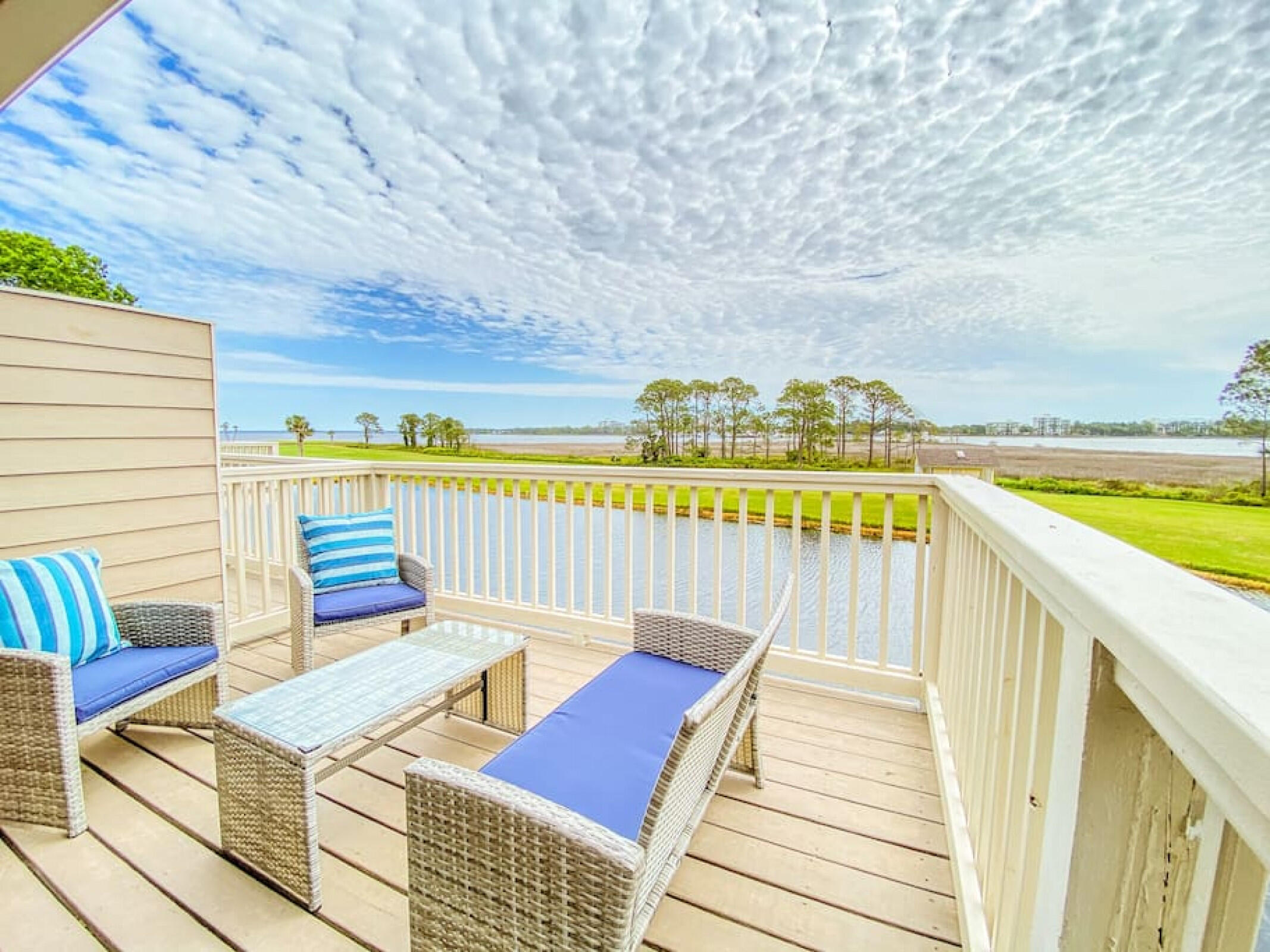 AMAZING OPPORTUNITY!! Here is your chance to get one of the most coveted corner/end location units in the Harbour Point community in Sandestin Resort. This beautifully renovated unit has TWO newly constructed extra large decks and unparalleled views of the signature 14th hole of the Links Golf Course, Village of Baytowne, Marina and Bay! If views and privacy within a resort setting are important to you, this is a MUST see! This condo is ideally situated next to the private community pool literally just steps away! Turnkey ready and being sold completely furnished!