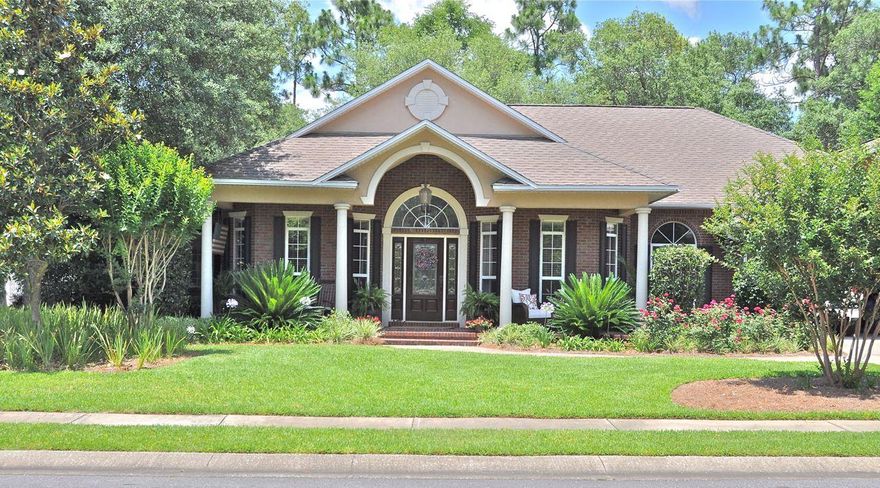 ***PRICED TO SELL! Under $160/sq ft., this is the lowest price per sq ft 4 BR home in Swift Creek. Directly across from the gorgeous Swift Creek clubhouse and pool, this Southern brick ranch with sweeping front porch and mature landscaping is move-in ready. The 4 BR, 3 BA, 3379 sq ft residence boasts a Kohler whole-house generator, hurricane-rated impact glass film and a digital network security system. The separate executive office features a custom, built-in granite and walnut peninsula desk. Oversize great room and open kitchen with gathering room, thick crown molding, 10 ft ceilings and central home audio lend to easy entertaining. The master suite has a sitting area with view onto climbing jasmine and hydrangeas in the fenced backyard. The master bath features a jacuzzi tub,