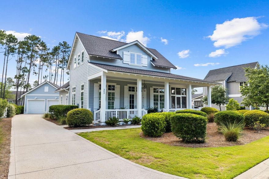 Discover the epitome of luxury living in the Watersound Origins community with this exceptional Millbrooke plan home. Positioned on a generous lot with plenty of space for a pool, this residence is conveniently located near all community amenities, making it an ideal choice for both full-time residents and those seeking a second home. This exquisitely crafted home features four bedrooms, four full bathrooms and one half bath. The open-concept design seamlessly connects the kitchen, dining room, and great room, creating an inviting space perfect for family gatherings and entertaining. Enjoy the beautiful covered porches, which extend your living space into the outdoors, perfect for relaxing and enjoying the tranquil surroundings.