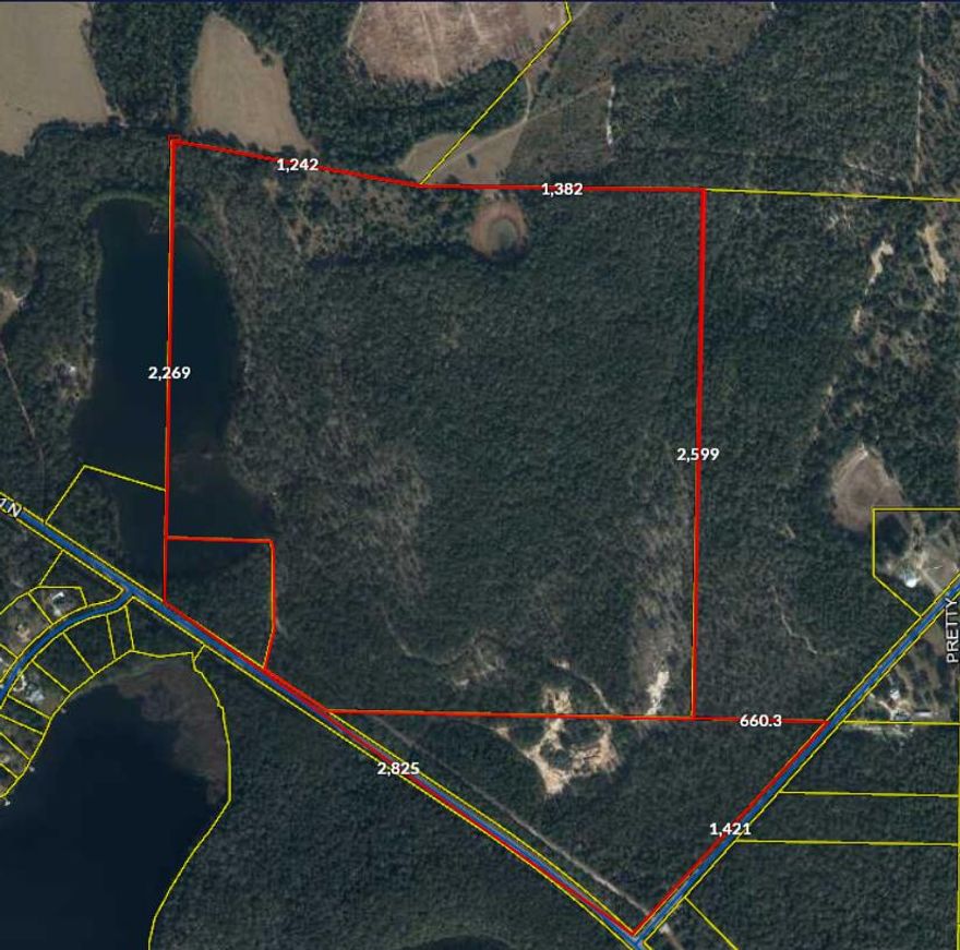 ATTENTION INVESTORS, OUTDOOR ENTHUSIASTS, HUNTERS OR FISHERS!Looking for an investment? Privacy? Family get away? Now is the time to consider one of the largest, nicest parcels DeFuniak has to offer. With roughly 190 acres, this is sure to impress! Private Spring fed Buffalo Lake is stocked with bass, bream, and all kinds of different fish. Land is loaded with turkey, deer, hog, and all sorts of wildlife!  An American Bald Eagle has even been spotted, in its nest close by! With over 2800' of 331 road frontage and 2200' of waterfront this multizoned (Gen Ag, Heavy Industrial, and Rural Village) property is one to have for sure!  Located close to all Defuniak has to offer! Do not pass this up today!