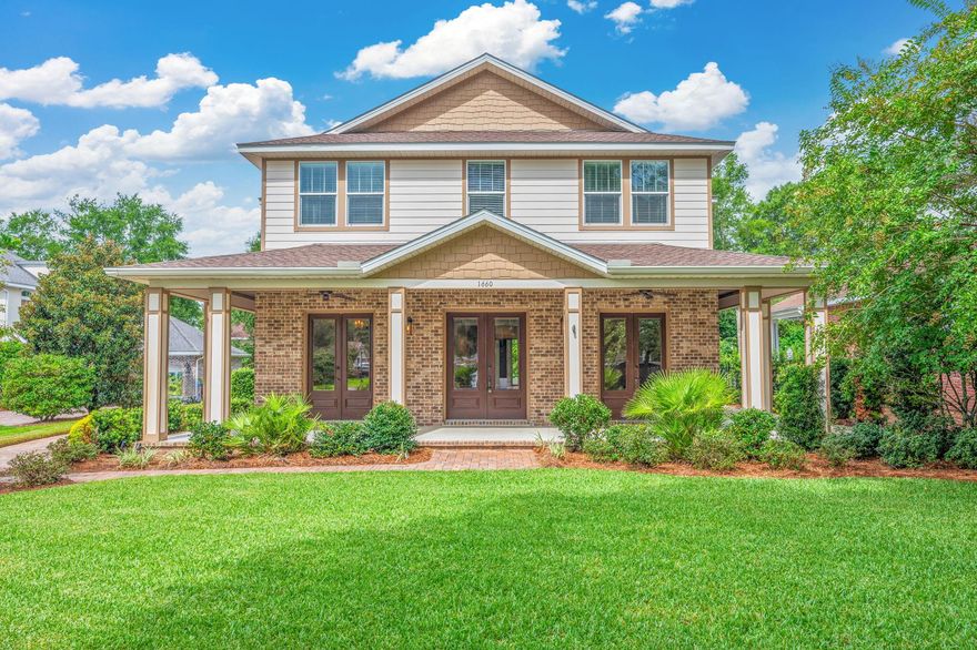 Nestled beneath mature oaks with meticulously landscaped front and back yards, this elegant New Orleans-style home sits just steps from the serene waters of Ward Cove and Choctawhatchee Bay. Located in The Parish at Bluewater Pointe--Niceville's most charming and intimate neighborhood--it offers a perfect blend of beauty, tranquility, and timeless character. With just 16 homes lining a brick-paved street, this family-friendly enclave offers exclusive water access via a private neighborhood dock, a central picnic area, and a welcoming, close-knit atmosphere.A distinctly Southern wrap around porch with classic wood ceiling draws you in through glass paneled double doors to the wide, welcoming foyer. The high-quality finishes and refined color palette immediately impress with soaring 10-foot ceilings, rich acacia hardwood floors, detailed crown molding and millwork, 8-foot solid wood doors, and designer lighting throughout. For added convenience and comfort, automatic shades are thoughtfully installed throughout the home, allowing for easy privacy and light control at the touch of a button.

The main level offers two spacious flex rooms that can easily adapt to your lifestyleideal for a home office, formal dining, playroom, media room, or home gym. The inviting living room is centered around a gas fireplace and filled with natural light from three sets of French doors that open to a backyard oasis enclosed by ornamental metal fencing. Enjoy a covered dining area and an expansive patio constructed with stylish pavers, featuring a built-in wood-burning fire pitperfect for relaxing or entertaining guests!

At the heart of the home is a chef's dream kitchen, outfitted with high-end appliances including a Wolf gas range with pot filler, a custom vent hood, expansive granite countertops, a large prep island with sink, and elegant custom cabinetry. Whether you're entertaining guests or preparing a family dinner, this space blends style and functionality.

Upstairs, you'll find four spacious, carpeted bedrooms and three full bathrooms with beautifully detailed tile flooring. The spacious primary suite offers a luxurious retreat, featuring a jetted tub, dual vanities, and a tiled walk-in shower. Two of the secondary bedrooms are connected by a convenient Jack and Jill bathroom, while the fourth bedroom enjoys access to its own private full bath. A guest-friendly half bathroom is conveniently located on the main level, adjacent to a versatile laundry and mudroom combo. This thoughtfully designed space includes a utility sink with countertop space, custom cabinetry, and practical shelving and hooksperfect for storing shoes, coats, hats, and backpacks, making daily comings and goings a breeze.

Don't miss your chance to live in this rare blend of classic Southern charm and modern elegance. Schedule your private tour todaythis extraordinary rental won't last long!