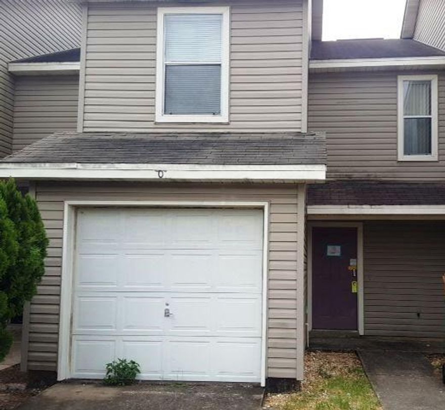 Opportunity awaits with this 2 bedroom 2.5 bathroom townhouse. with an attached garage and fireplace. Needs work, new flooring, updating, and discoloration may be present. Come take a look today and make an offer.
