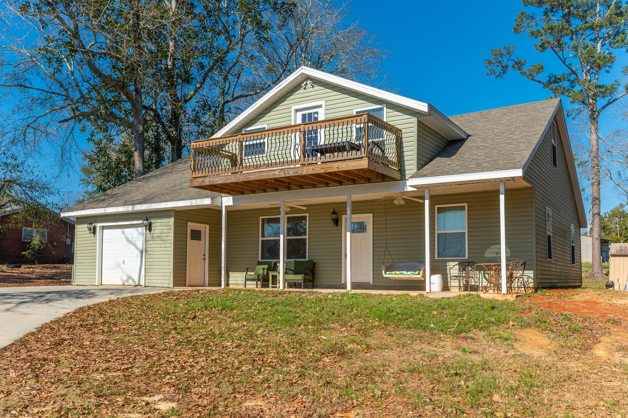 Discover lakeside living with this charming 2bd, 2br home overlooking picturesque Lake Jackson. Nestled on two generous lots, this property offers both immediate comfort and exciting potential. The finished lower level provides cozy living space, while the upper level awaits your personal touch to create additional bedrooms. Enjoy stunning lake views that create a peaceful backdrop for everyday life. The property is located just moments from Florala State Park with its abundance of outdoor activities. Located just over the Fl. line, you'll benefit from lower insurance rates and property taxes with easy access to Eglin Air Force Base and the beautiful Gulf beaches. This rare find combines an exceptional location, breathtaking views, and unlimited possibilities. Your lakeside dream awaits! Covington county school system. W S Harlan Elementary School
Florala High School