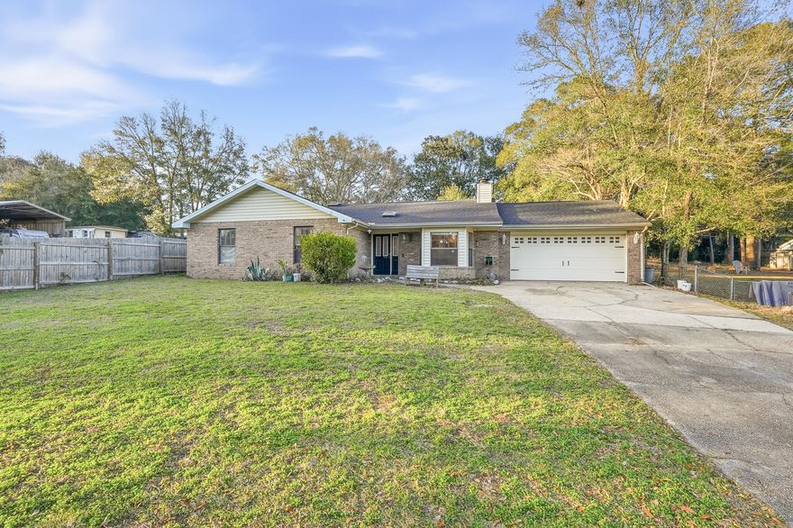 Pride of ownership shines throughout this beautifully maintained 3BR/2BA home with a 2-car garage, ideally located in the heart of Choctaw Beach--just blocks from the Choctaw Beach bay access and playground, and minutes from the Mid-Bay Bridge and Eglin AFB.An open, inviting floor plan welcomes you into a stunning living room featuring a custom tongue-and-groove ceiling and a striking stone fireplace, creating the perfect space to relax or gather with friends. The spacious kitchen offers granite countertops, stainless steel appliances, and abundant cabinetry, flowing seamlessly into the dining area. Double French doors open to a charming screened-in porchideal for entertaining, morning coffee, or unwinding in the evenings. Both bathrooms feature elegant marble vanities and skylights that fill the space with natural light.
Step outside to a huge, fully fenced backyard designed for fun, celebrations, and lasting memories. The property also includes a large, powered workshop/shed, perfect for storage, a home gym, hobby space, or additional guest accommodations.
This is more than a houseit's a place where memories are made.
