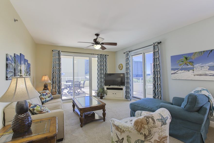 Over $20,000 in renovations and turn-key ready! This 3 bedroom, 3 bathroom unit was recently updated in October/November of 2015 and includes brand new: painting throughout, carpeting, flat-top granite counters, light fixtures, couch, chase lounge, dining table and chairs, side table, 2 new 49 inch TVs, wall decor, window treatments, and more. It already boast stainless steel appliances, gulf views, and one of the largest balconies perfect for entertaining! Great pricing, sold fully furnished, awesome pools, workout facility, beach accesswhat else do you need? When you compare the views and pricing, you will see why this one should be on your list. Call today and set your appointment!