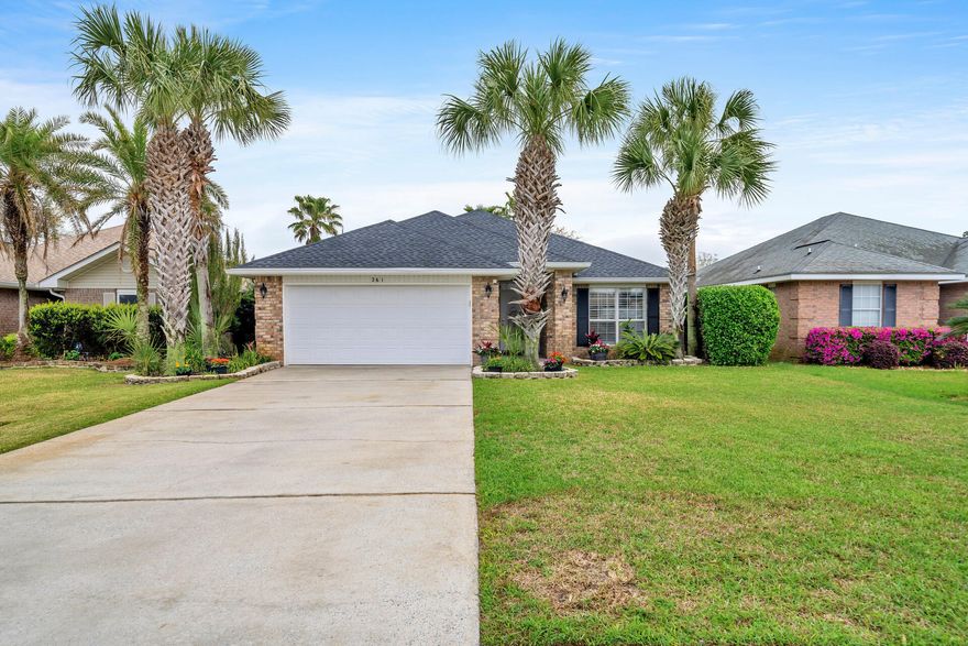 Avail: 3/12. S/D = $7K w/ $500 portion being a non-refundable cleaning fee. Pets allowed upon approval & w/ a pet fee. Welcome to this stunning 4 bedroom, 2 bathroom POOL home located in the desirable Paradise Retreat gated community! This single-story all brick house features an open floor plan w/ cathedral ceilings, stainless steel appliances & tiled floors throughout. The spacious kitchen boasts a center island, granite countertops, a pantry & multiple dining areas, perfect for entertaining. Enjoy the HUGE screened lanai w/ a heated in-ground pool w/ water feature year round! The master suite includes a walk-in closet, double vanity sinks & a walk-in shower. With deeded private beach access, this home offers the ultimate Florida lifestyle. Plantation shutters, recessed lighting, plant ledges & ceiling fans add to the charm of this fully furnished home. Outdoor shower, all electric & double car garage w/ auto opener plus an extra long driveway are other key features. Don't miss the opportunity to make this house your own! *Option to un-furnish home available & lawn/pool services included in the rent*